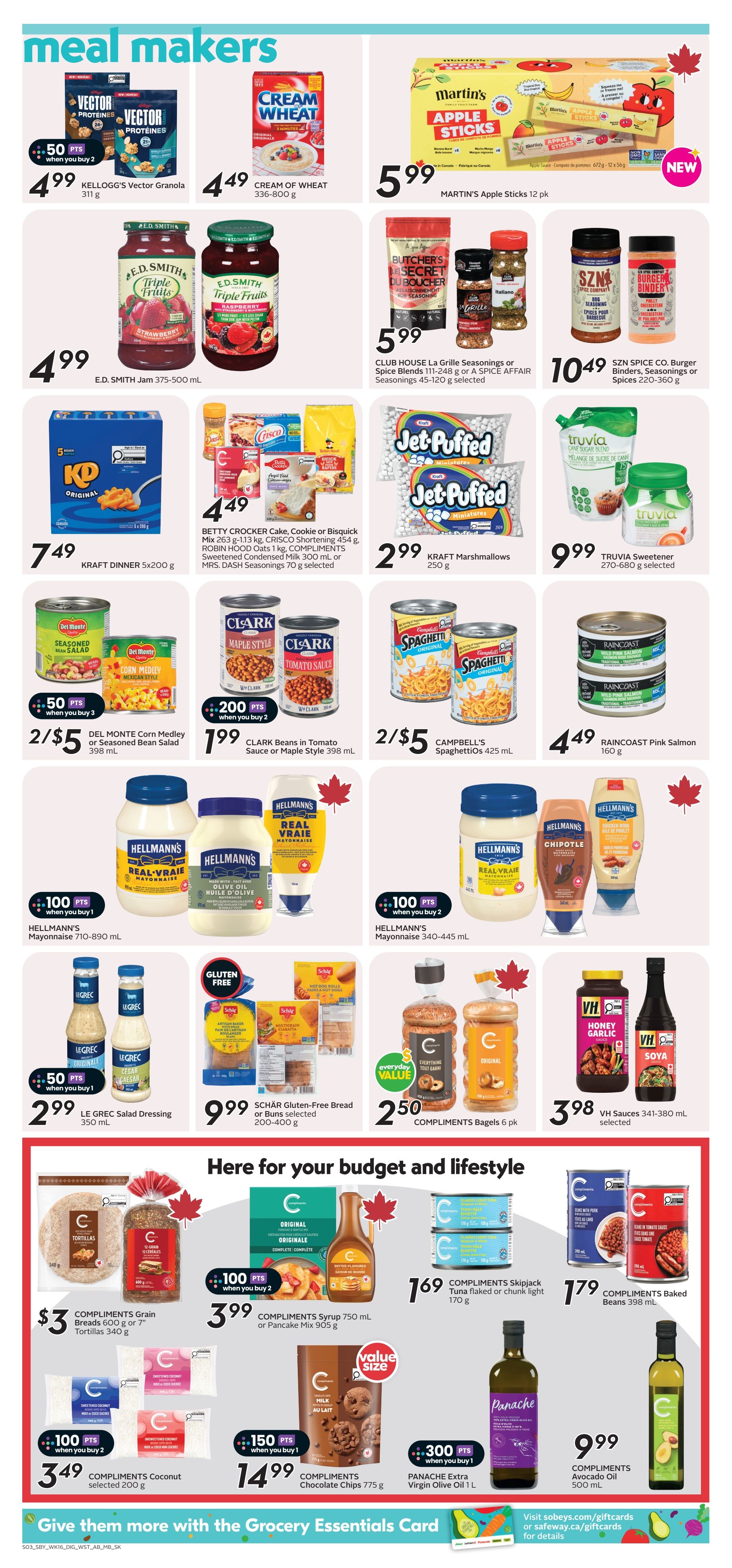 Sobeys/Safeway (SK & MB) Flyer August 13 to 19