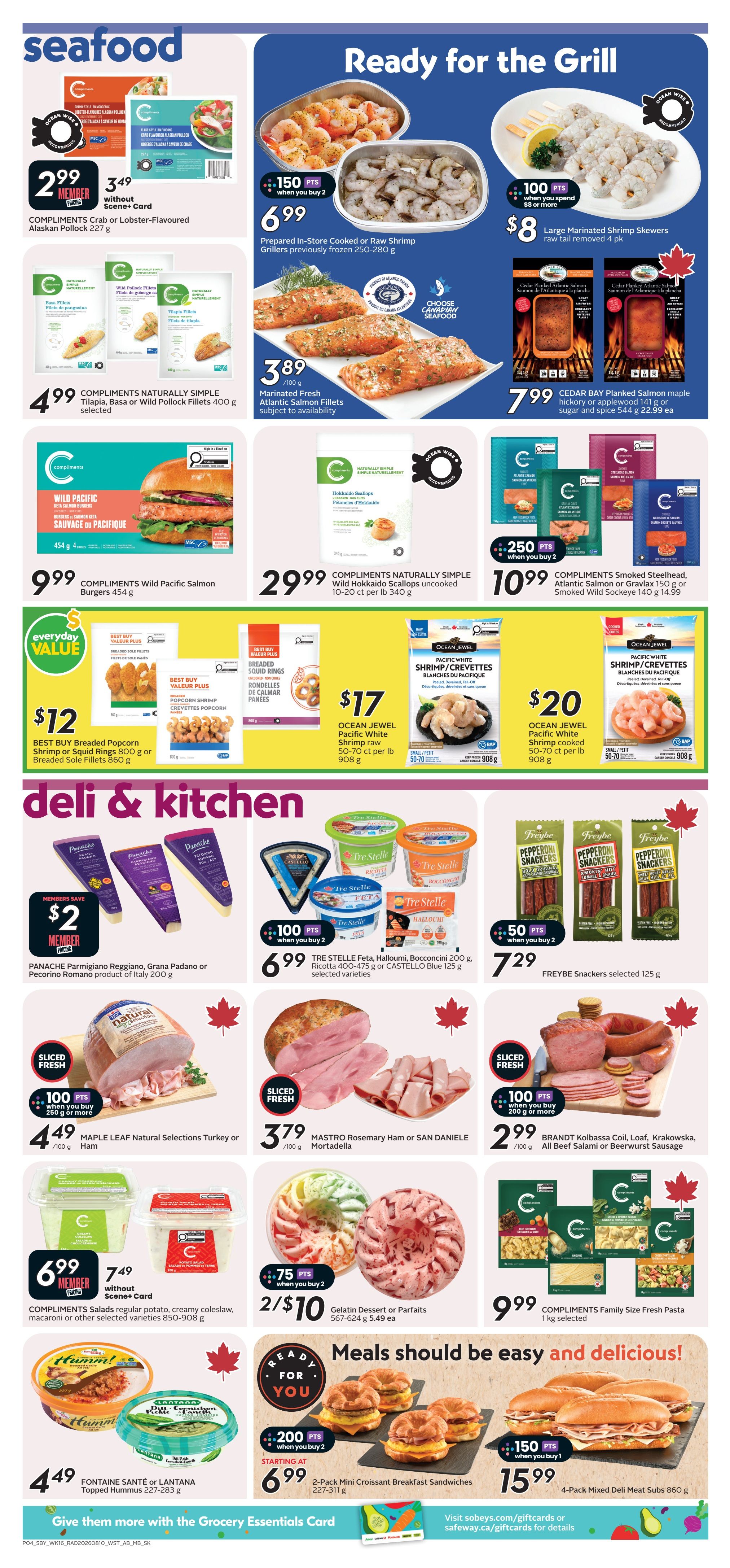 Sobeys/Safeway (SK & MB) Flyer August 13 to 19