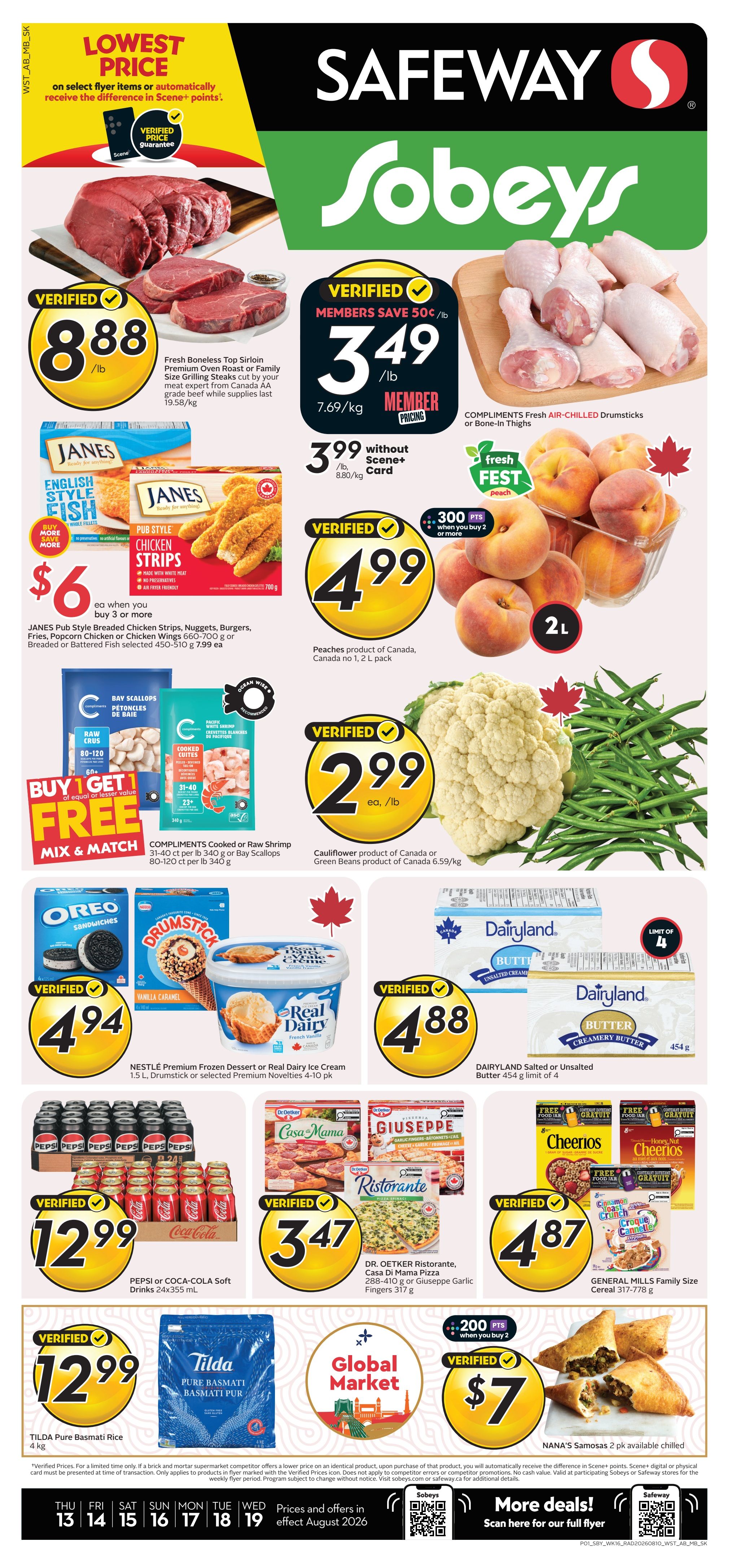Sobeys/Safeway (AB) Flyer August 13 to 19