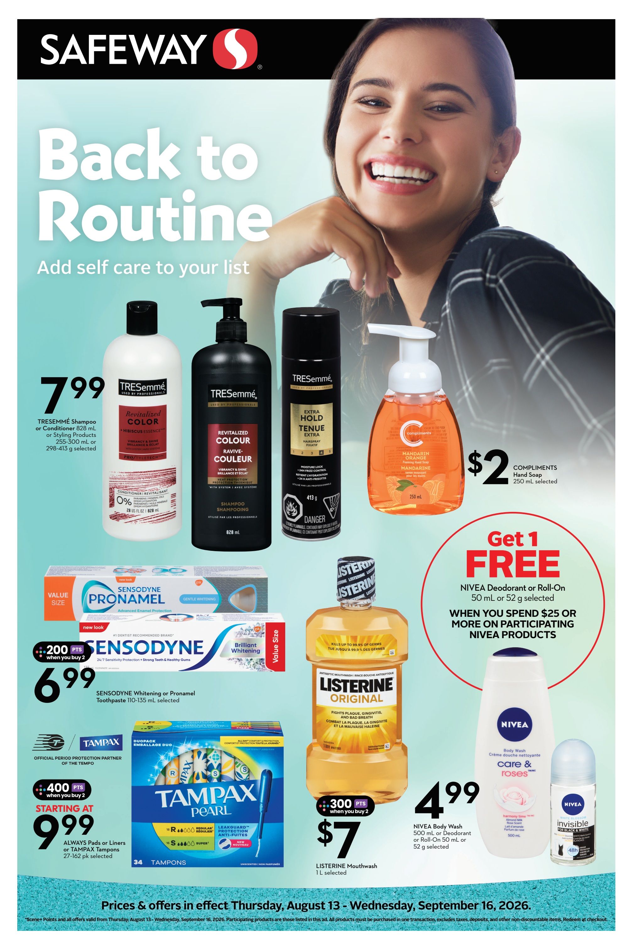Safeway (BC) Health And Beauty Flyer August 13 to September 16