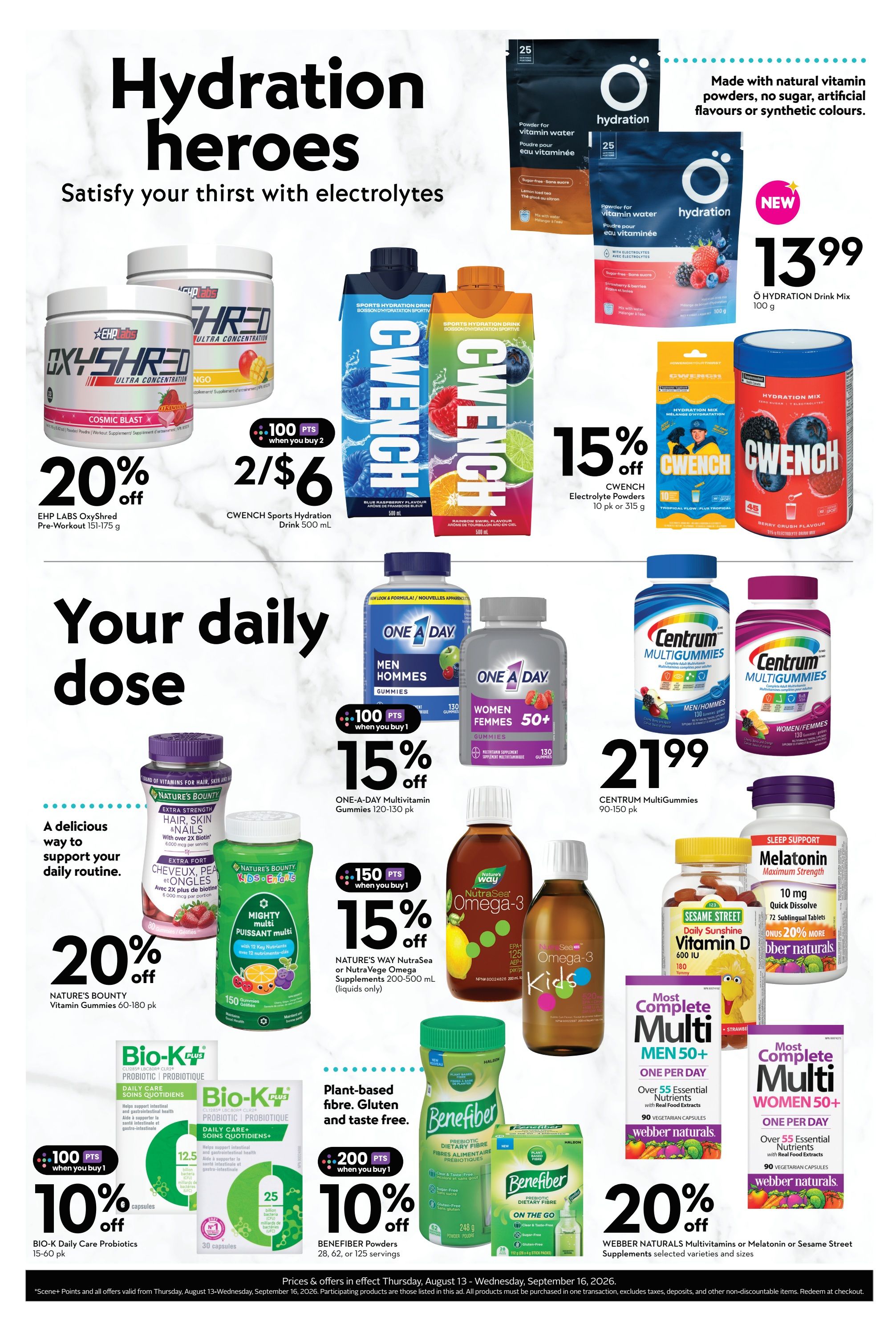 Safeway (BC) Wellness Flyer August 13 to September 16