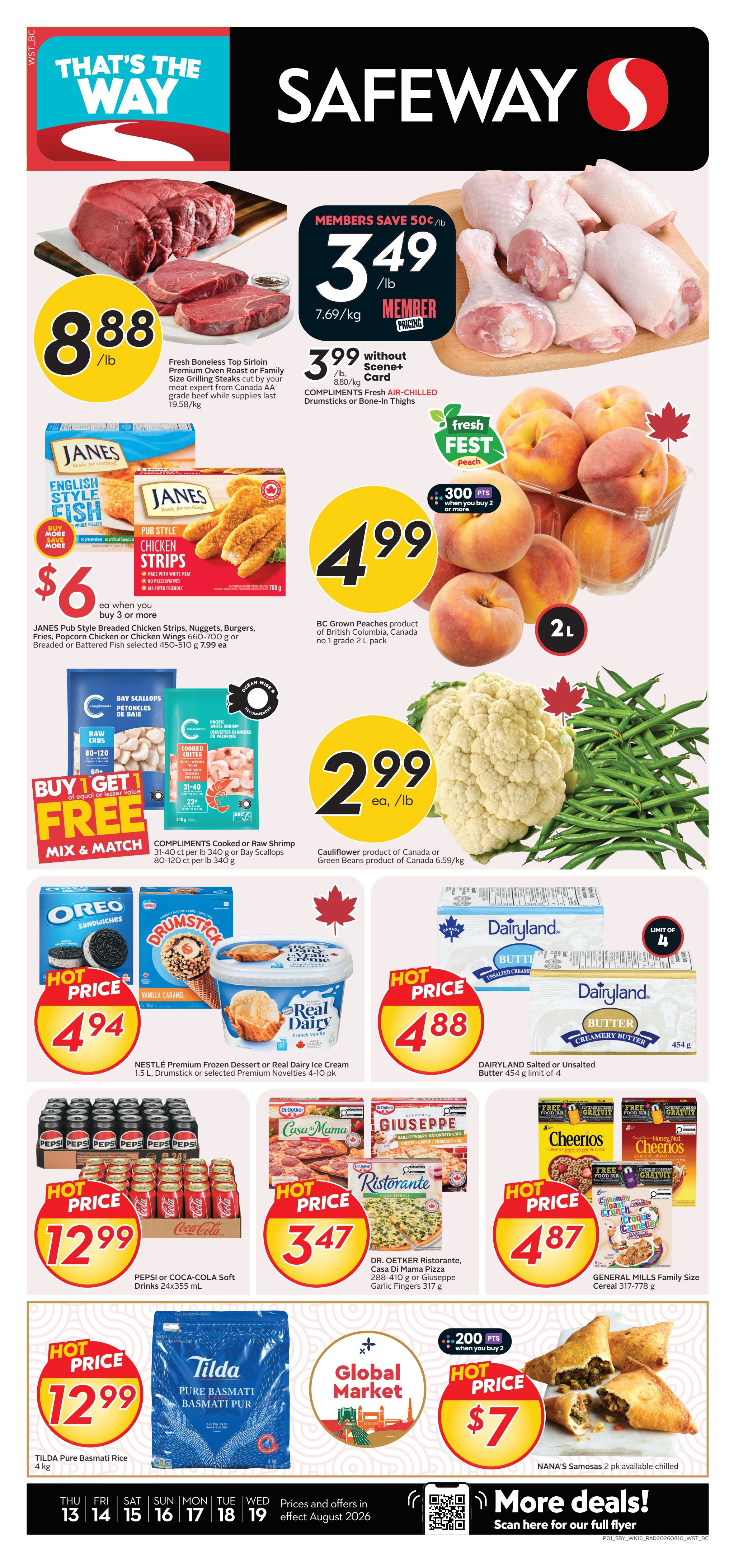Safeway (BC) Flyer August 13 to 19