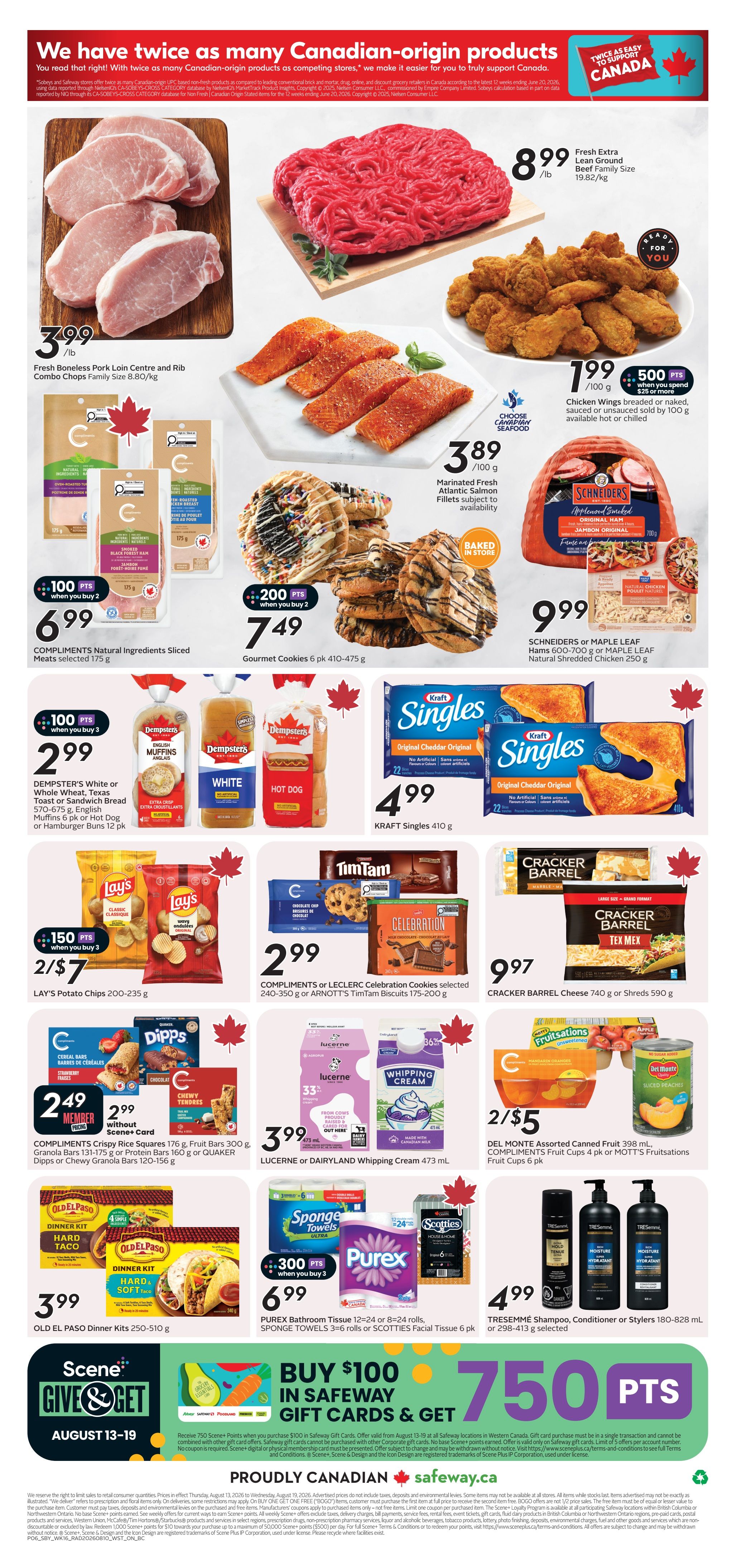 Safeway (BC) Flyer August 13 to 19