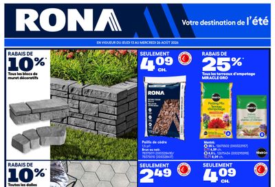 Rona & Rona+ (QC) Flyer August 13 to 26