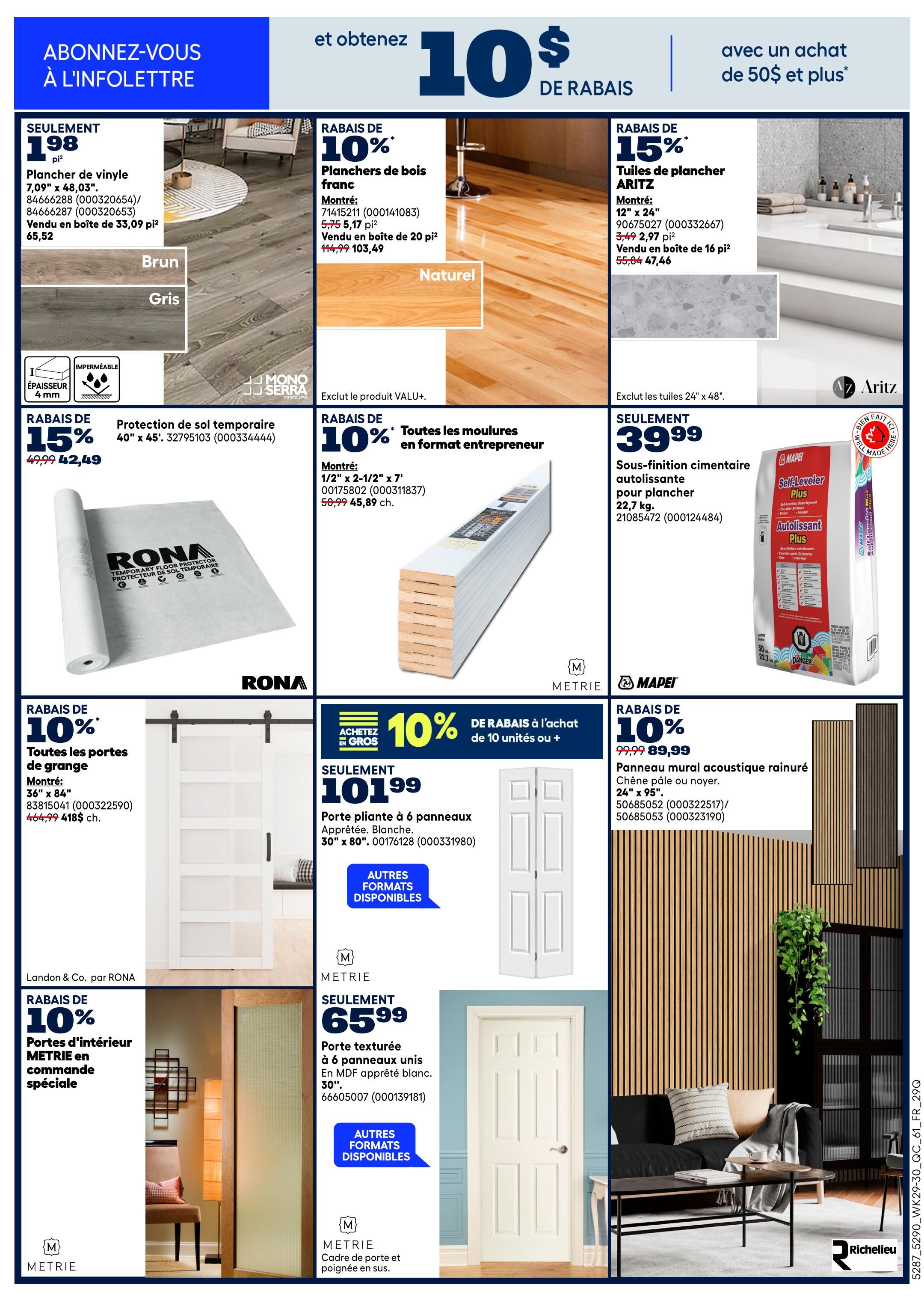 Rona & Rona+ (QC) Flyer August 13 to 26