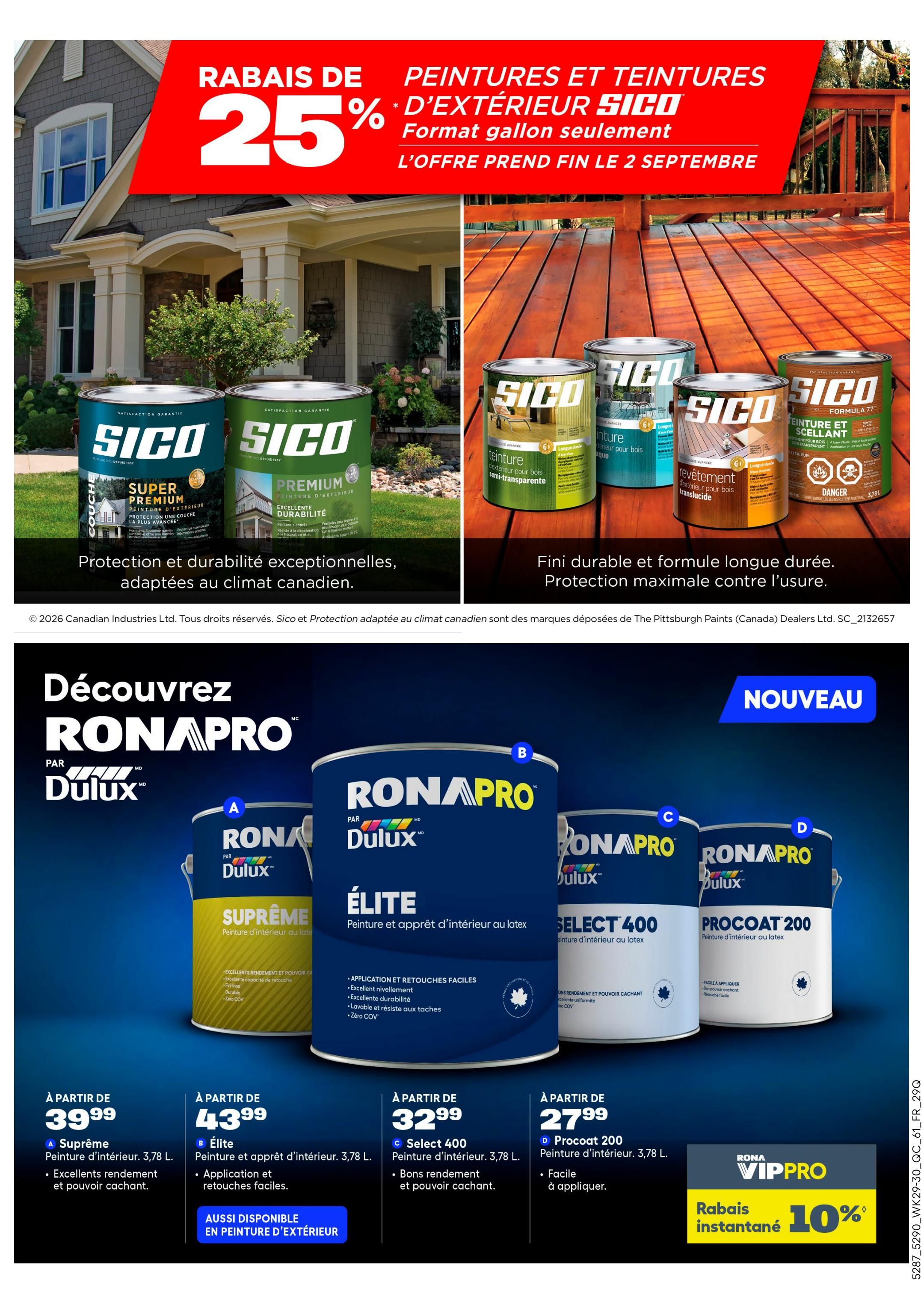 Rona & Rona+ (QC) Flyer August 13 to 26