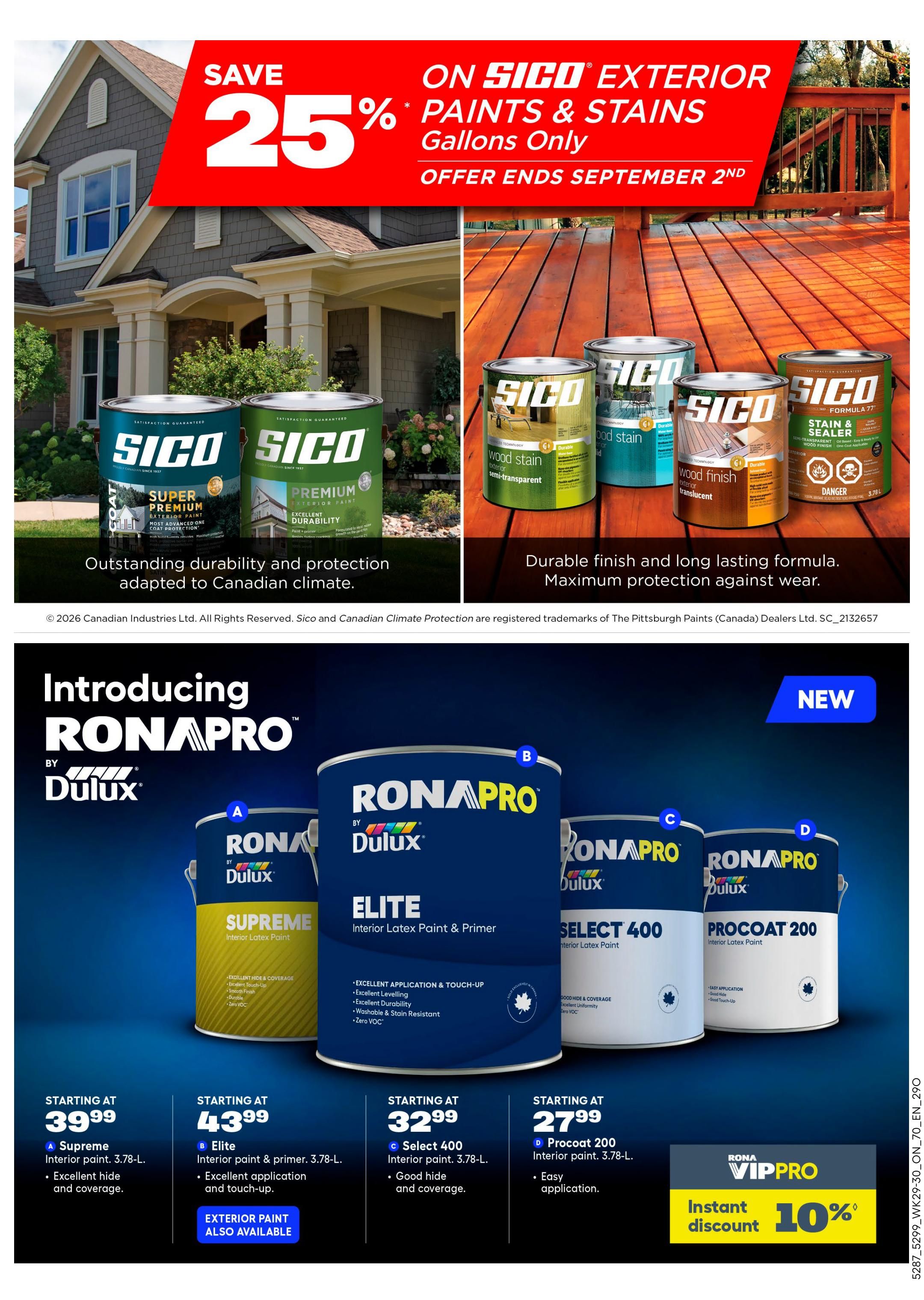 Rona & Rona+ (ON) Flyer August 13 to 26