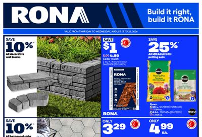 Rona & Rona+ (BC) Flyer August 13 to 26