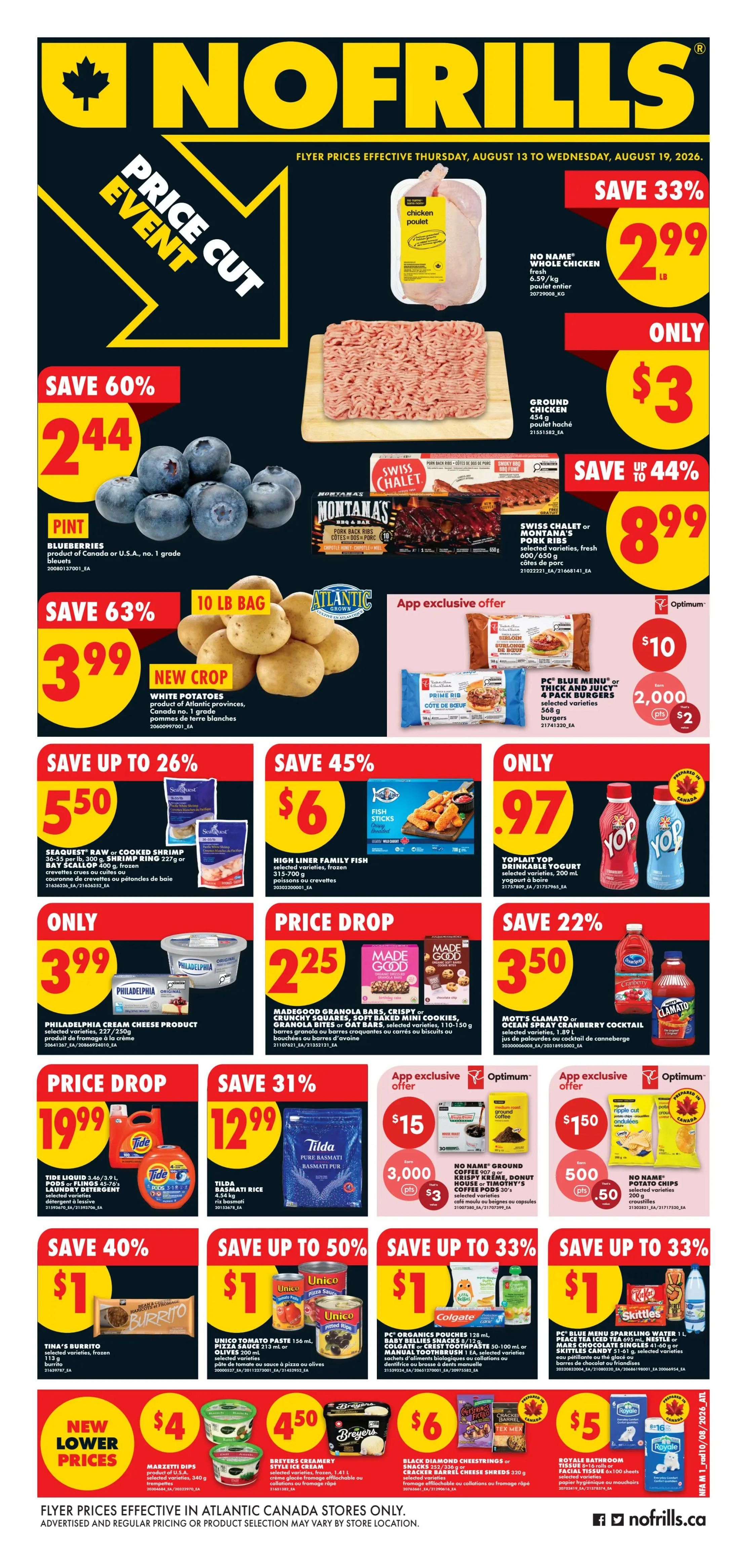 No Frills (Atlantic) Flyer August 13 to 19