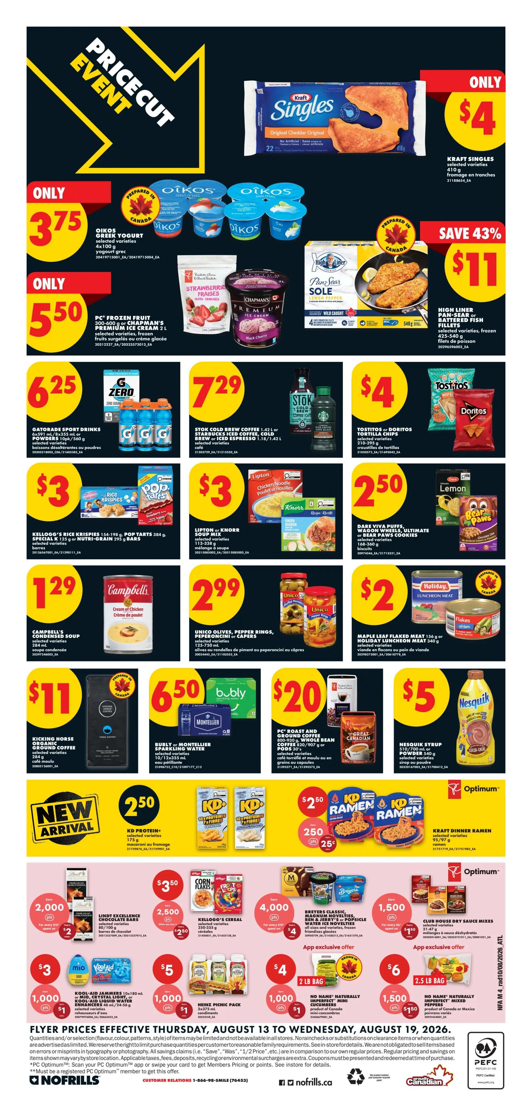 No Frills (Atlantic) Flyer August 13 to 19