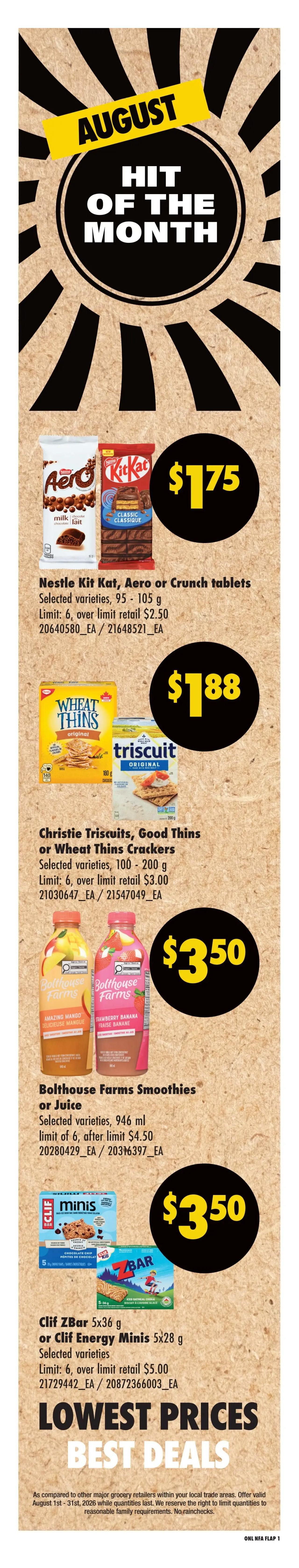 No Frills (Atlantic) Flyer August 13 to 19