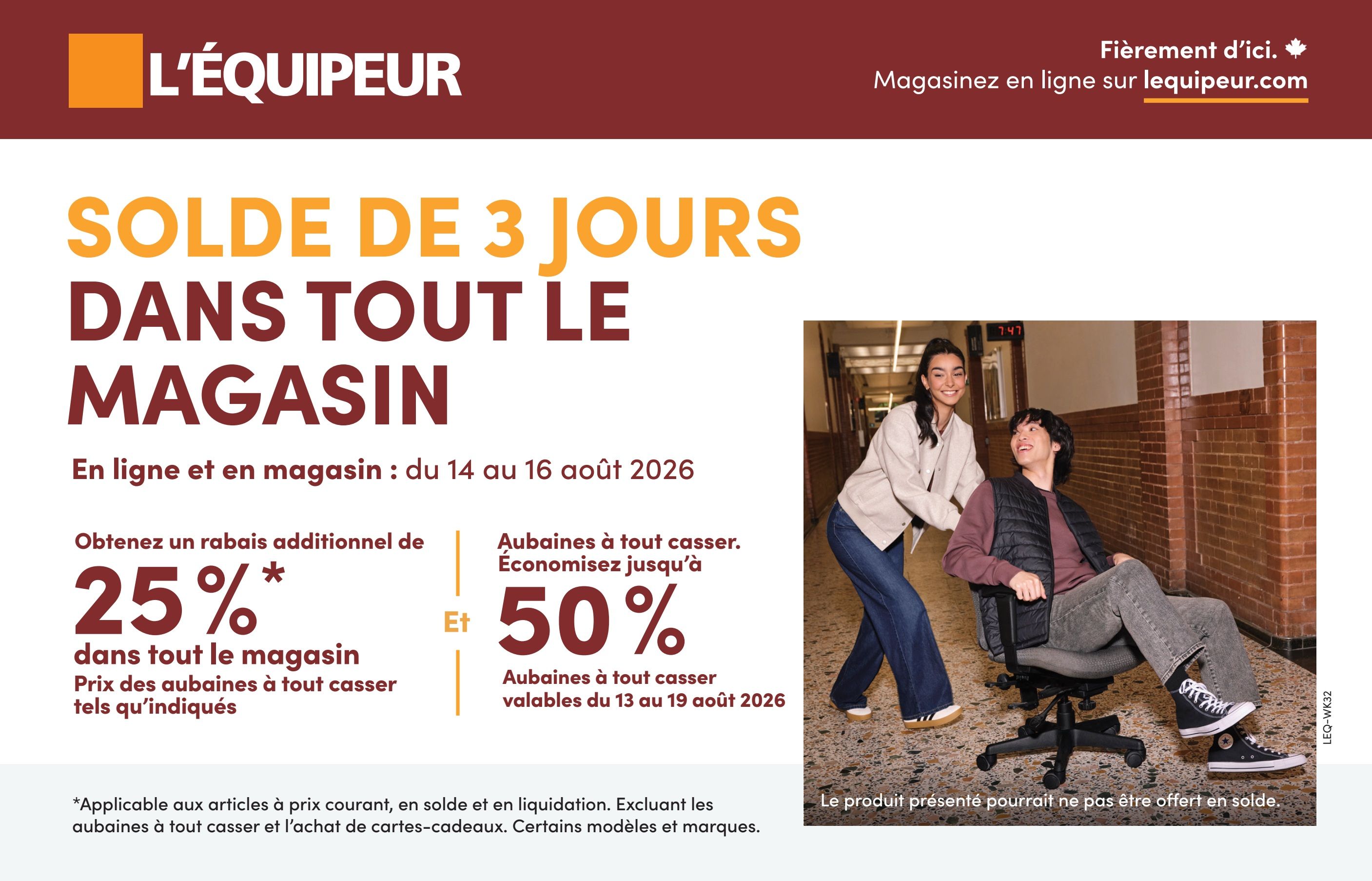L'Équipeur Flyer August 13 to 19