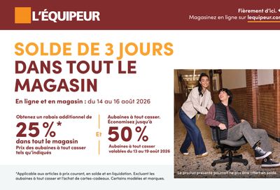 L'Équipeur Flyer August 13 to 19