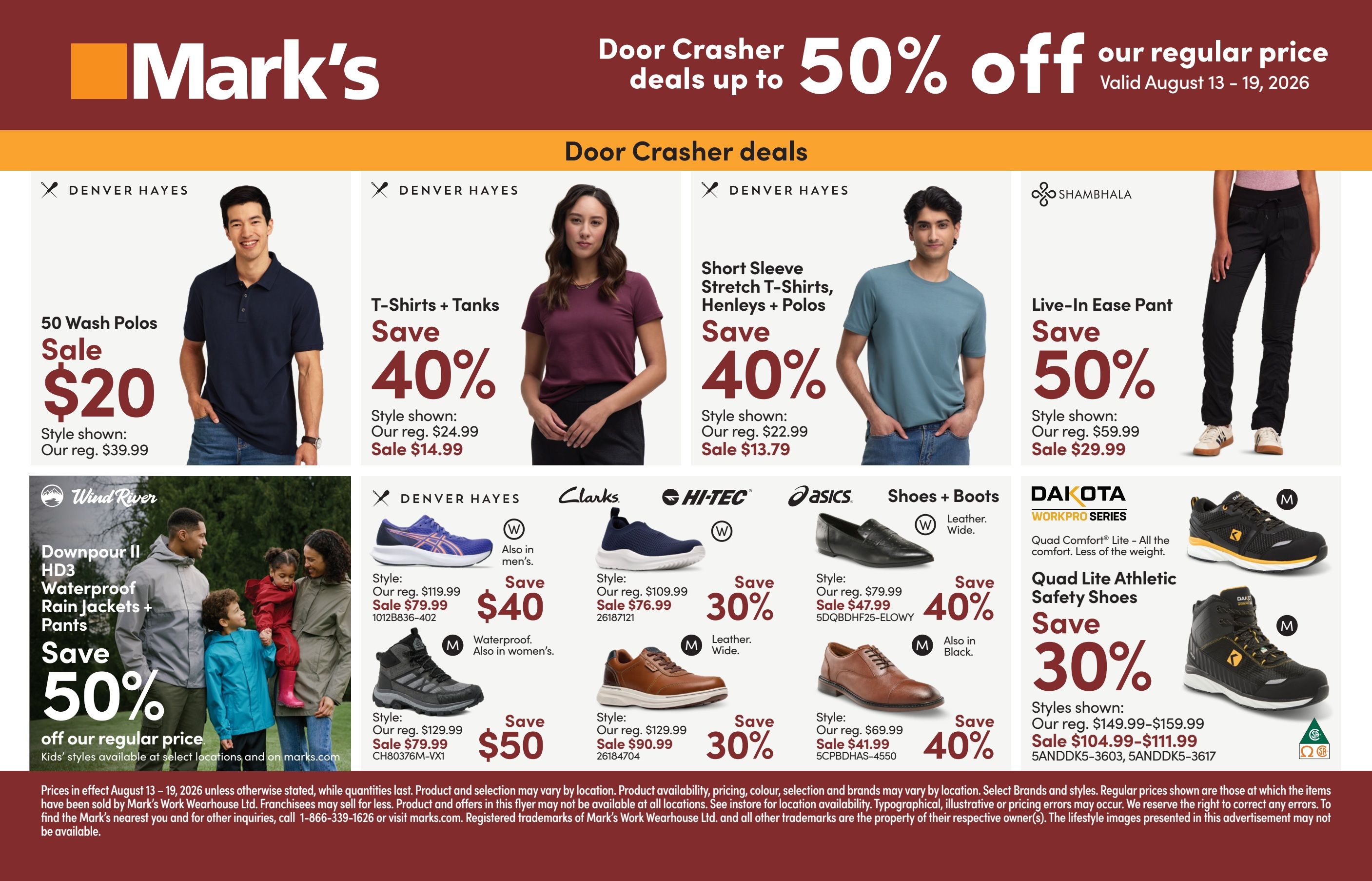 Mark's Flyer August 13 to 19