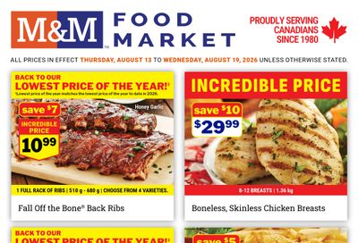 M&M Food Market (Atlantic, ON & West) Flyer August 13 to 19