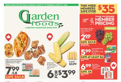 Garden Foods Flyer August 13 to 19