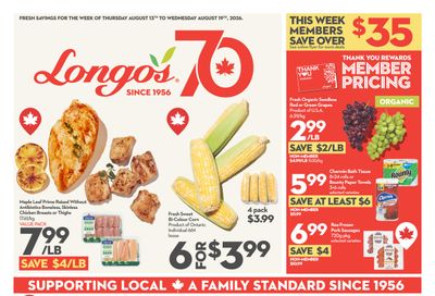 Longo's Flyer August 13 to 19