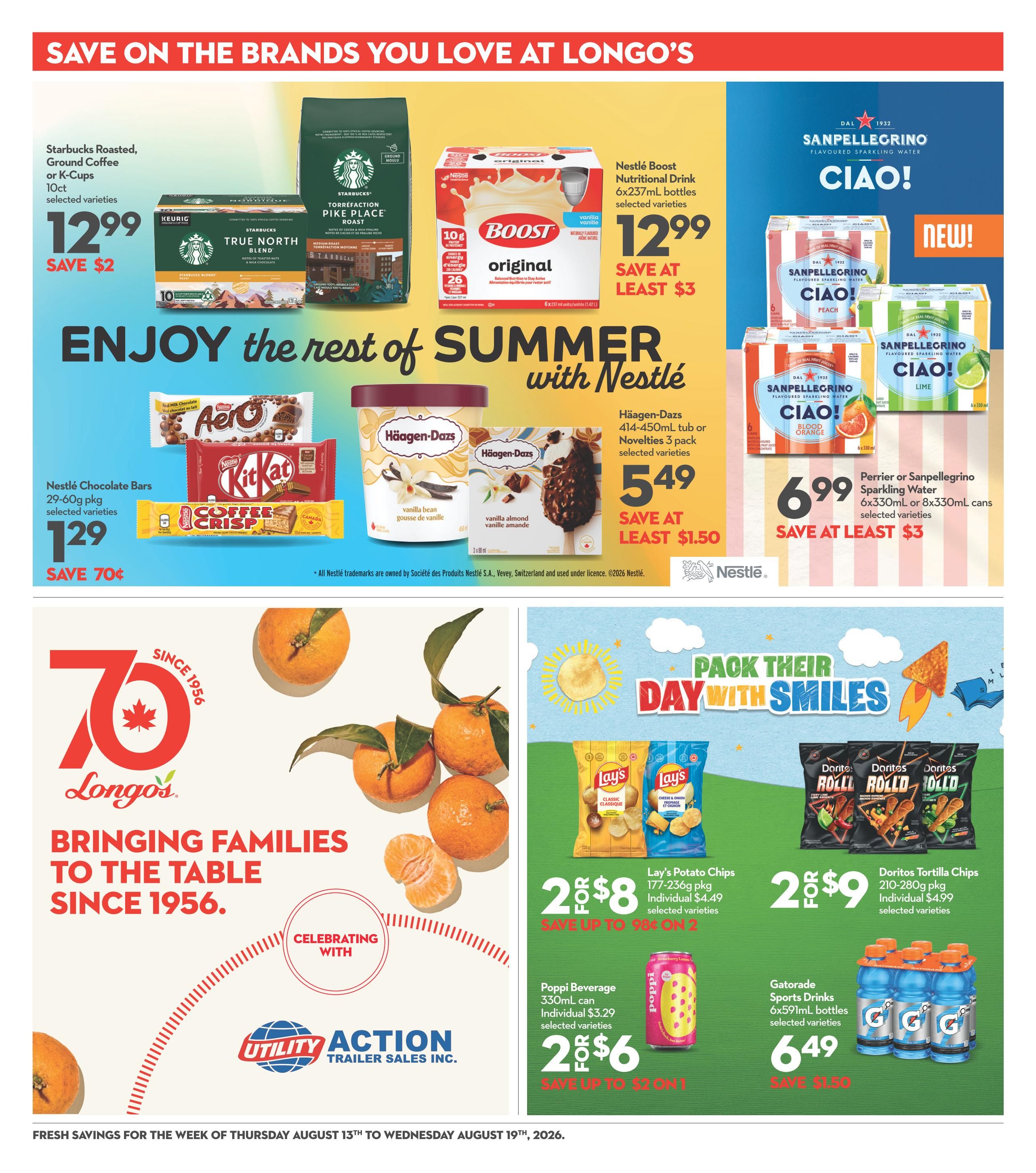 Longo's Flyer August 13 to 19