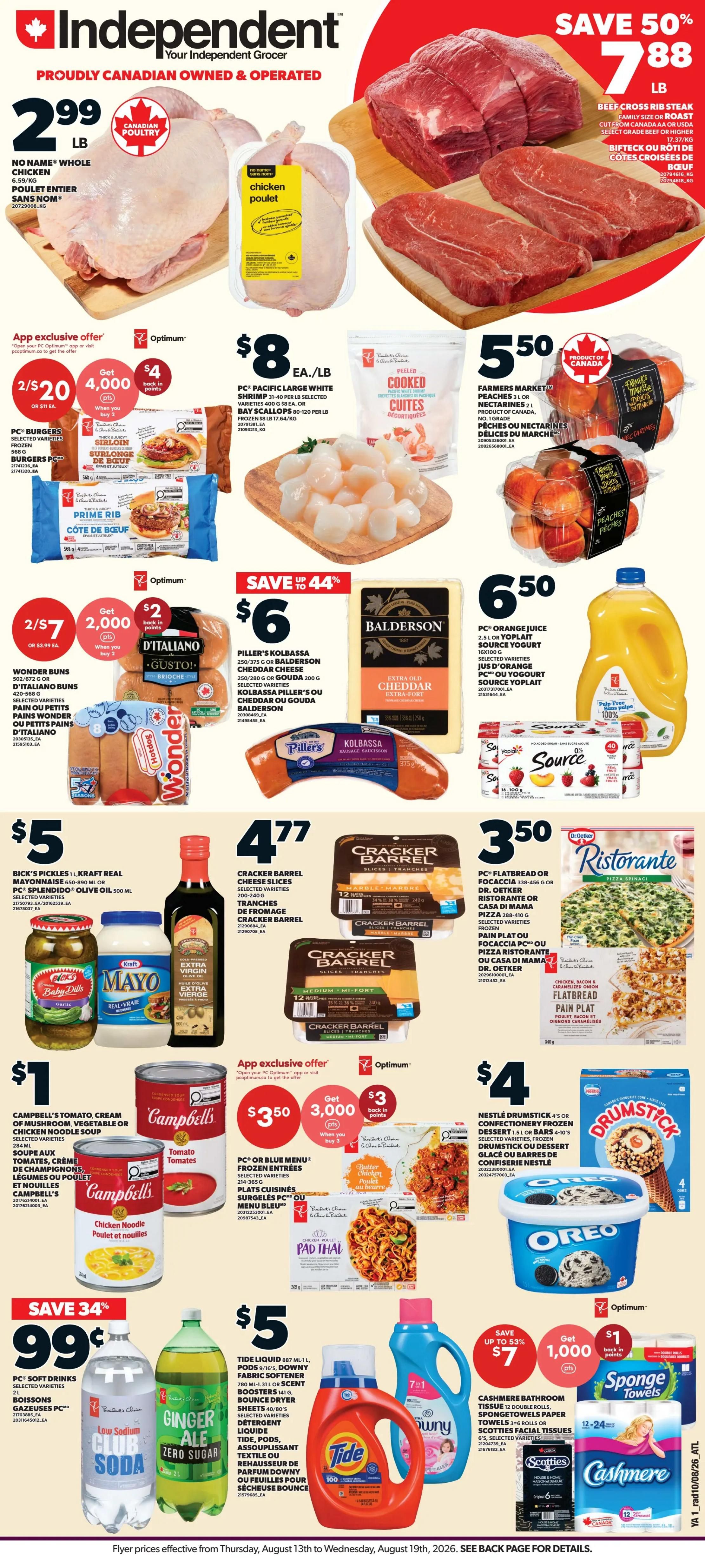 Independent Grocer (Atlantic) Flyer August 13 to 19