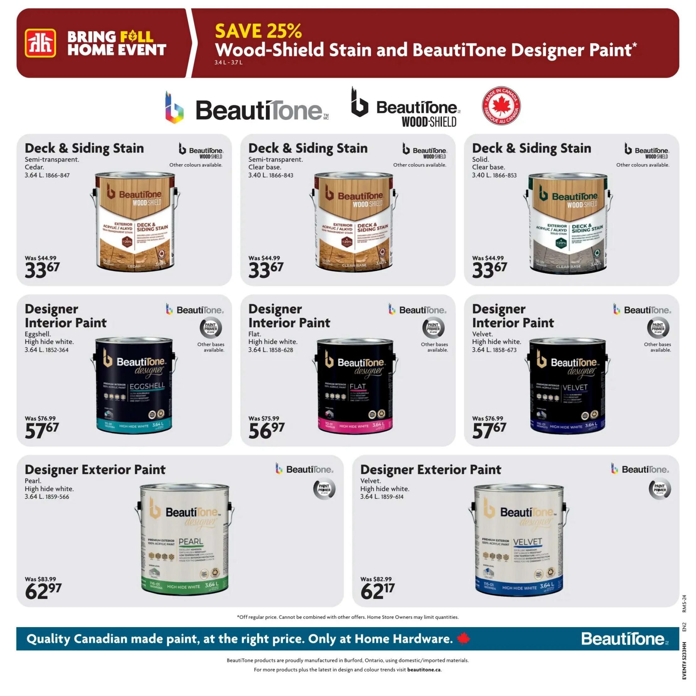 Home Hardware (Atlantic) Flyer August 13 to 26