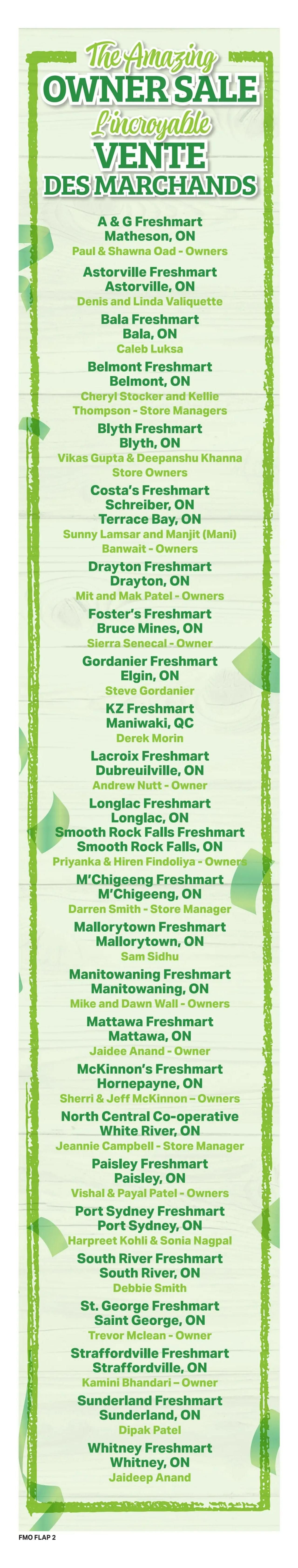 Freshmart (ON) Flyer August 13 to 19