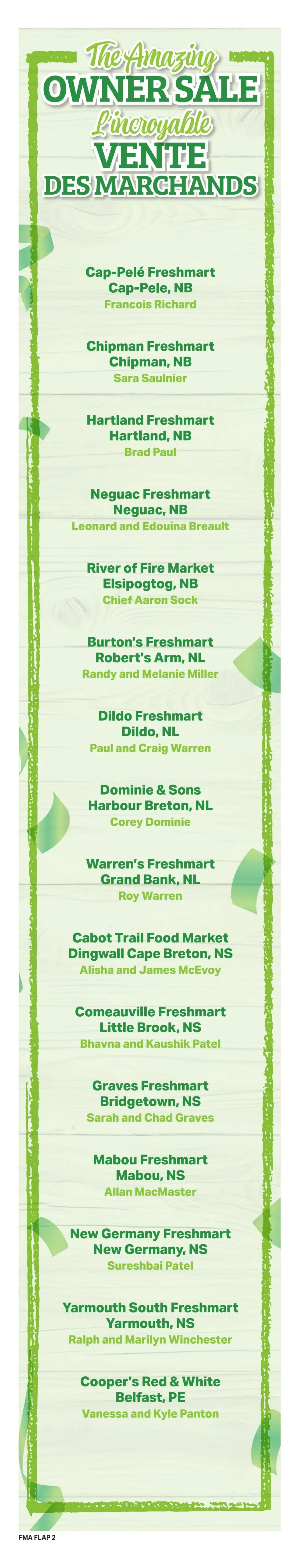 Freshmart (Atlantic) Flyer August 13 to 19