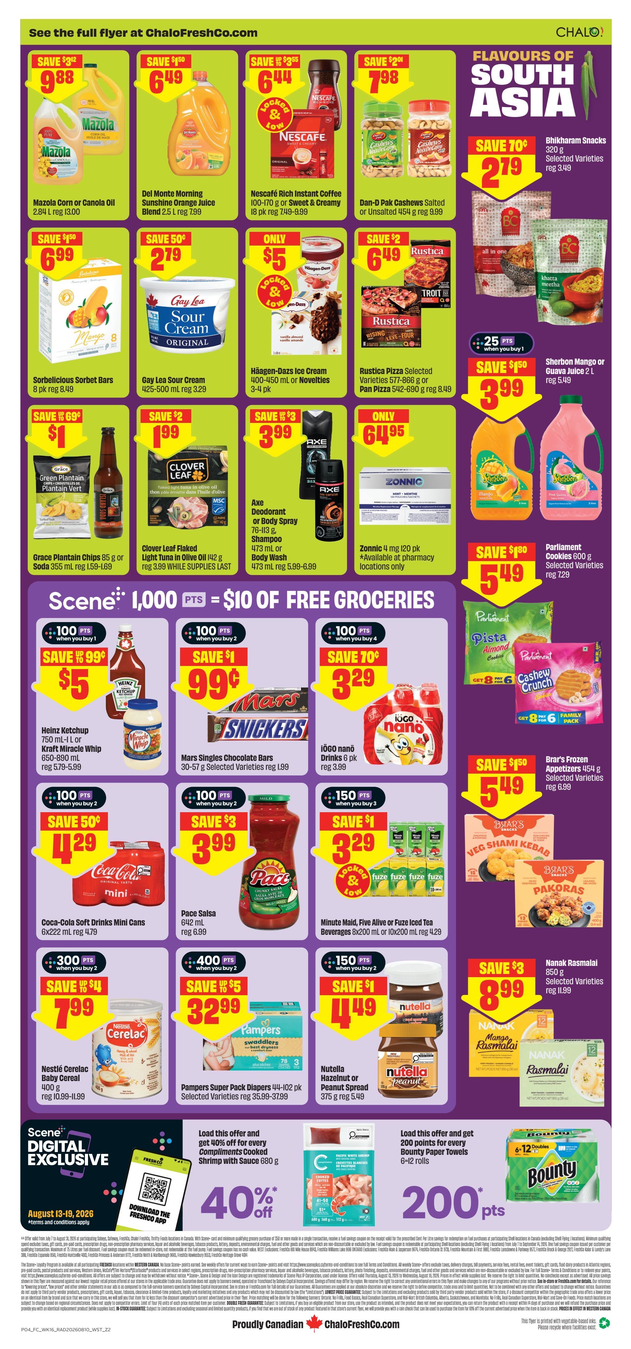Chalo! FreshCo (West) Flyer August 13 to 19