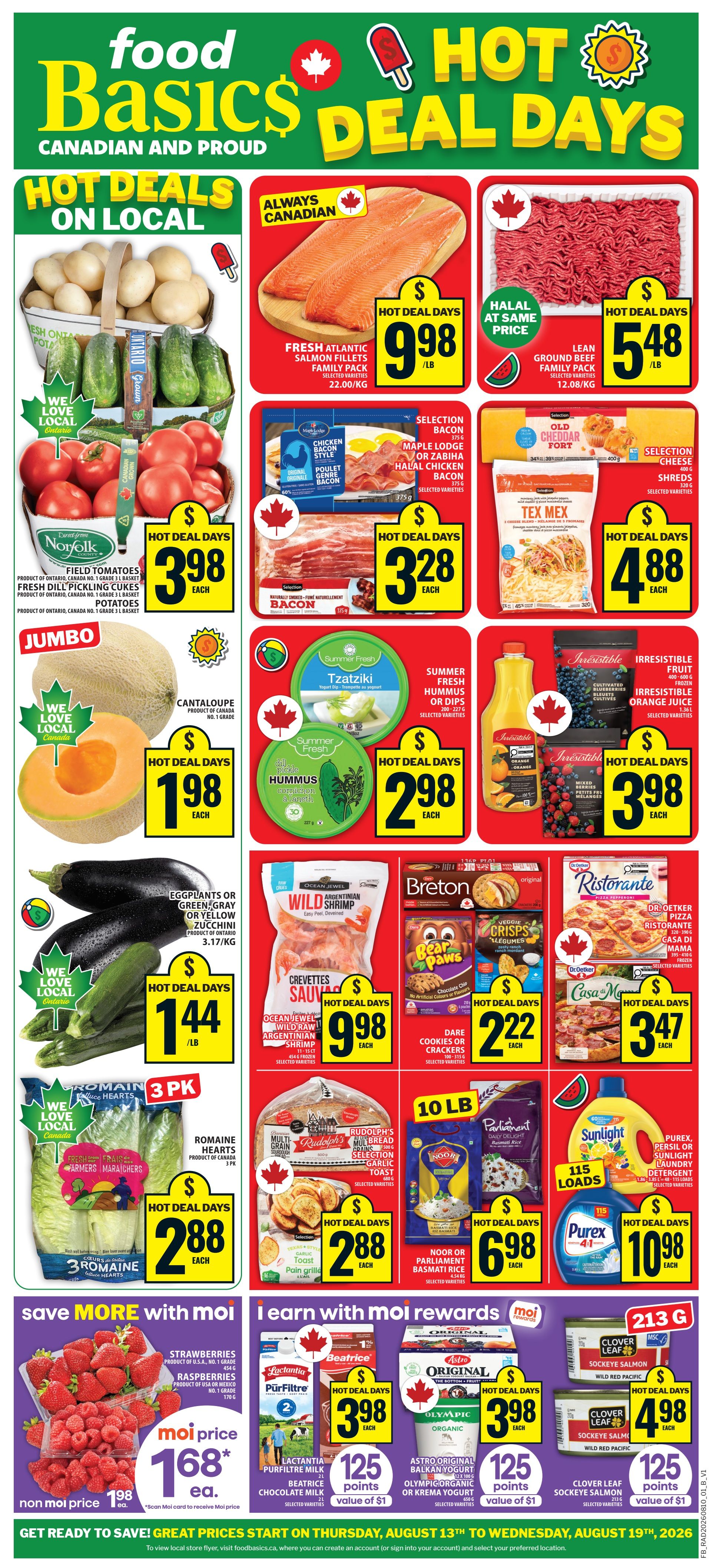 Food Basics Flyer August 13 to 19