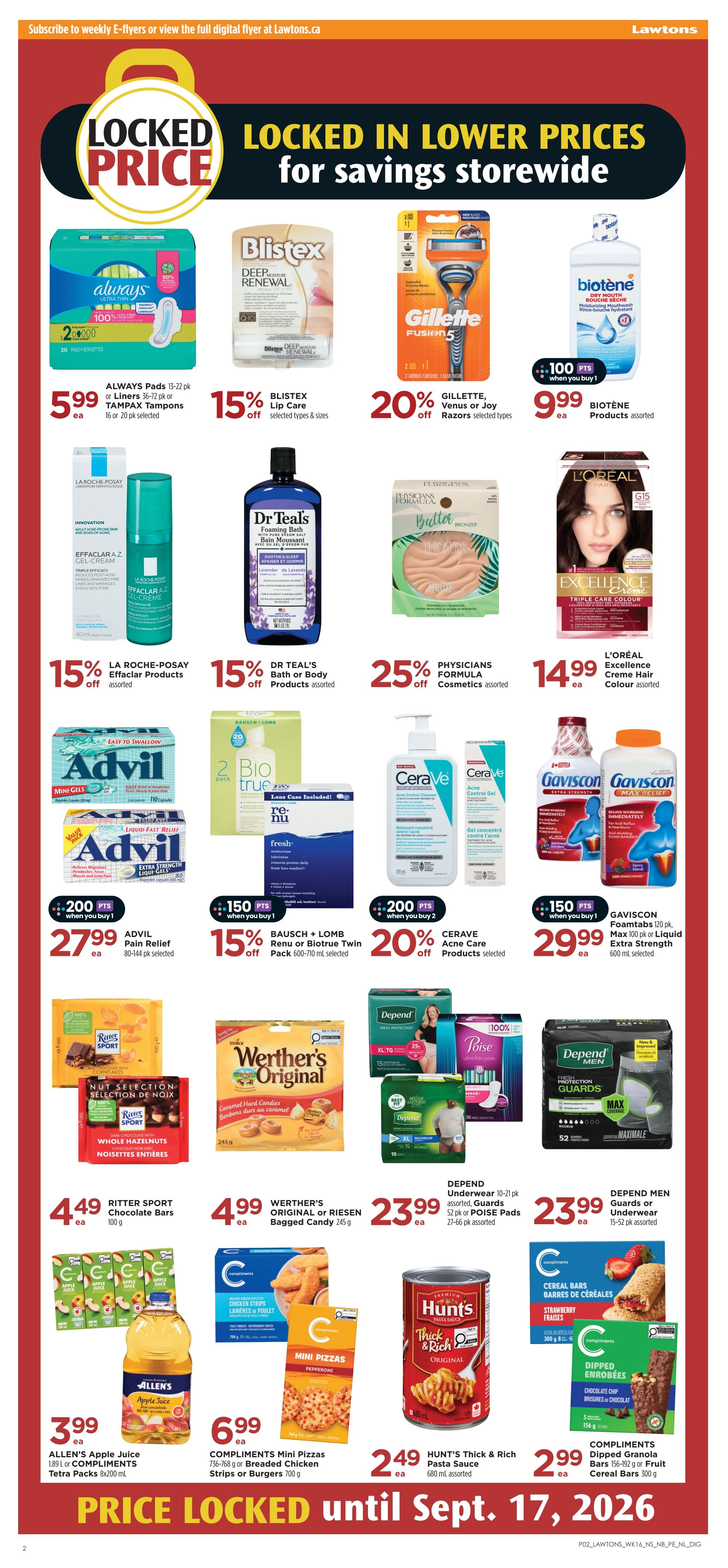 Lawtons Drugs (NB, NL) Flyer August 14 to 20