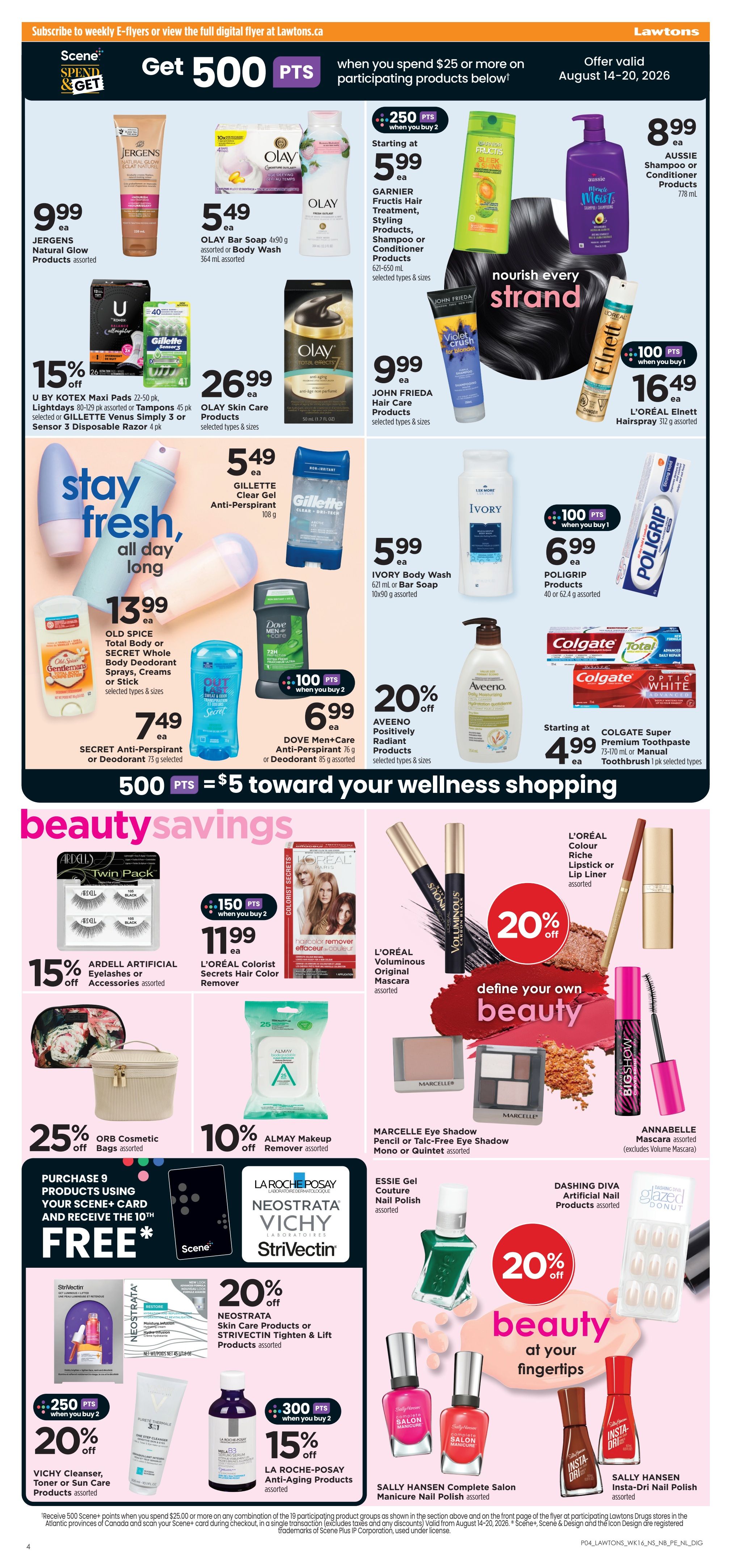 Lawtons Drugs (NB, NL) Flyer August 14 to 20