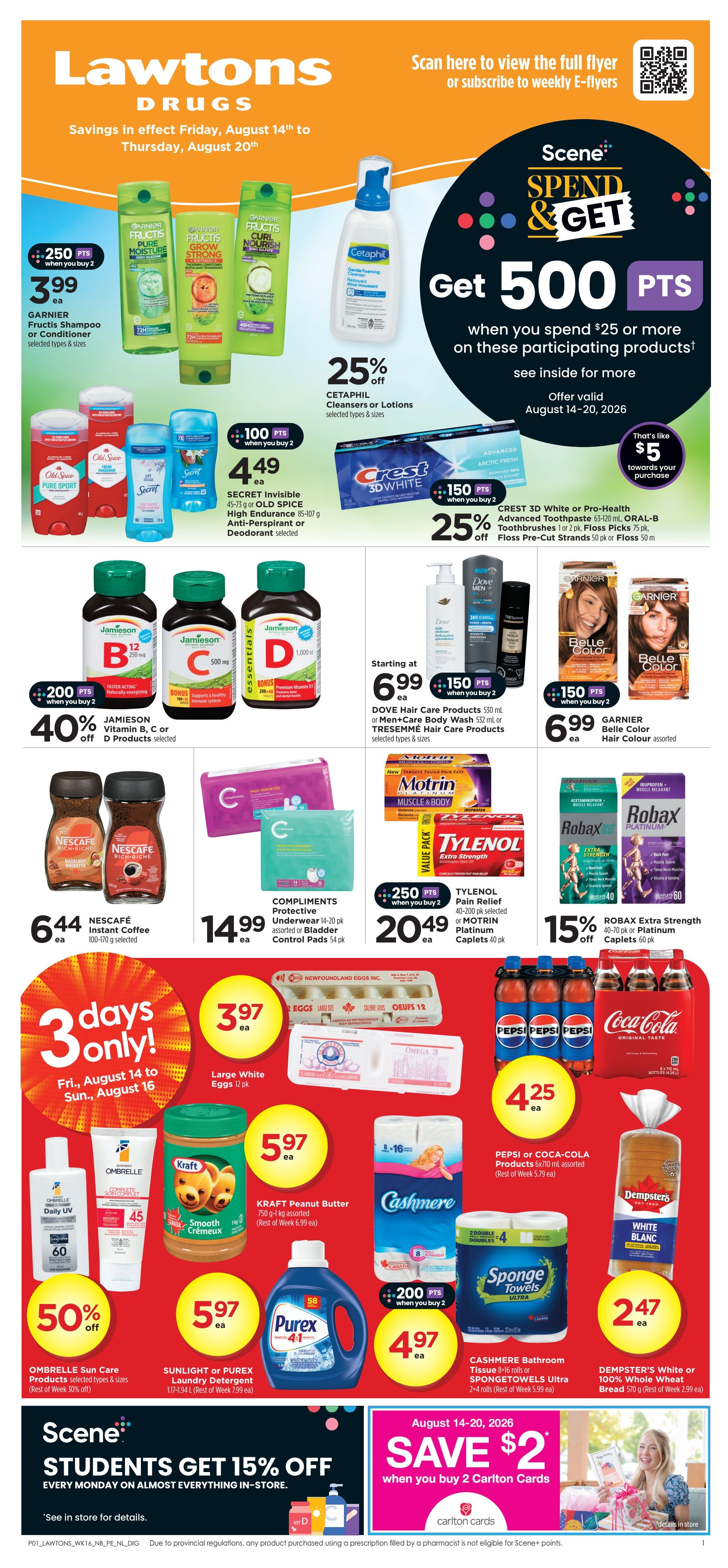 Lawtons Drugs (PE) Flyer August 14 to 20