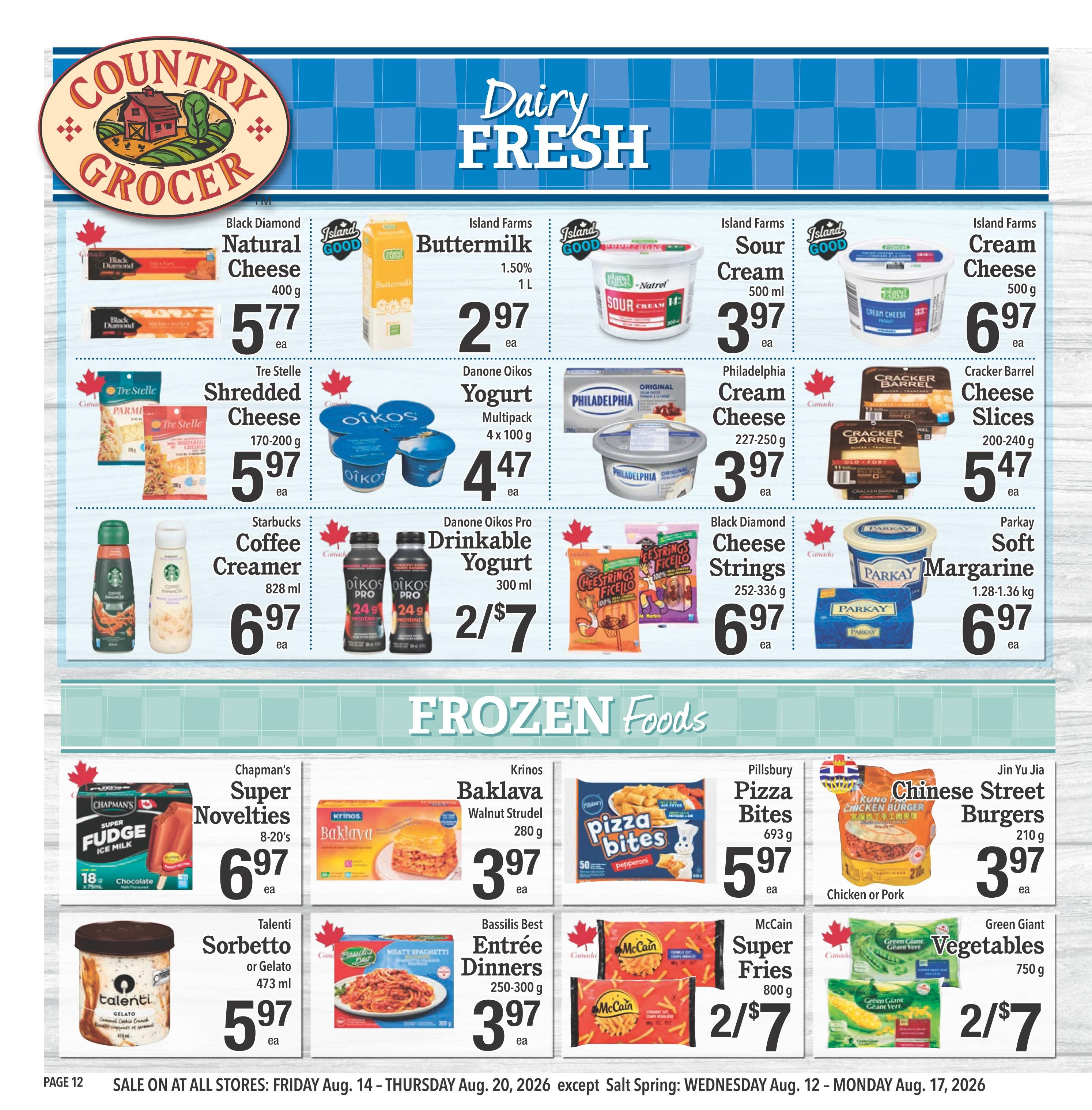 Country Grocer Flyer August 14 to 20