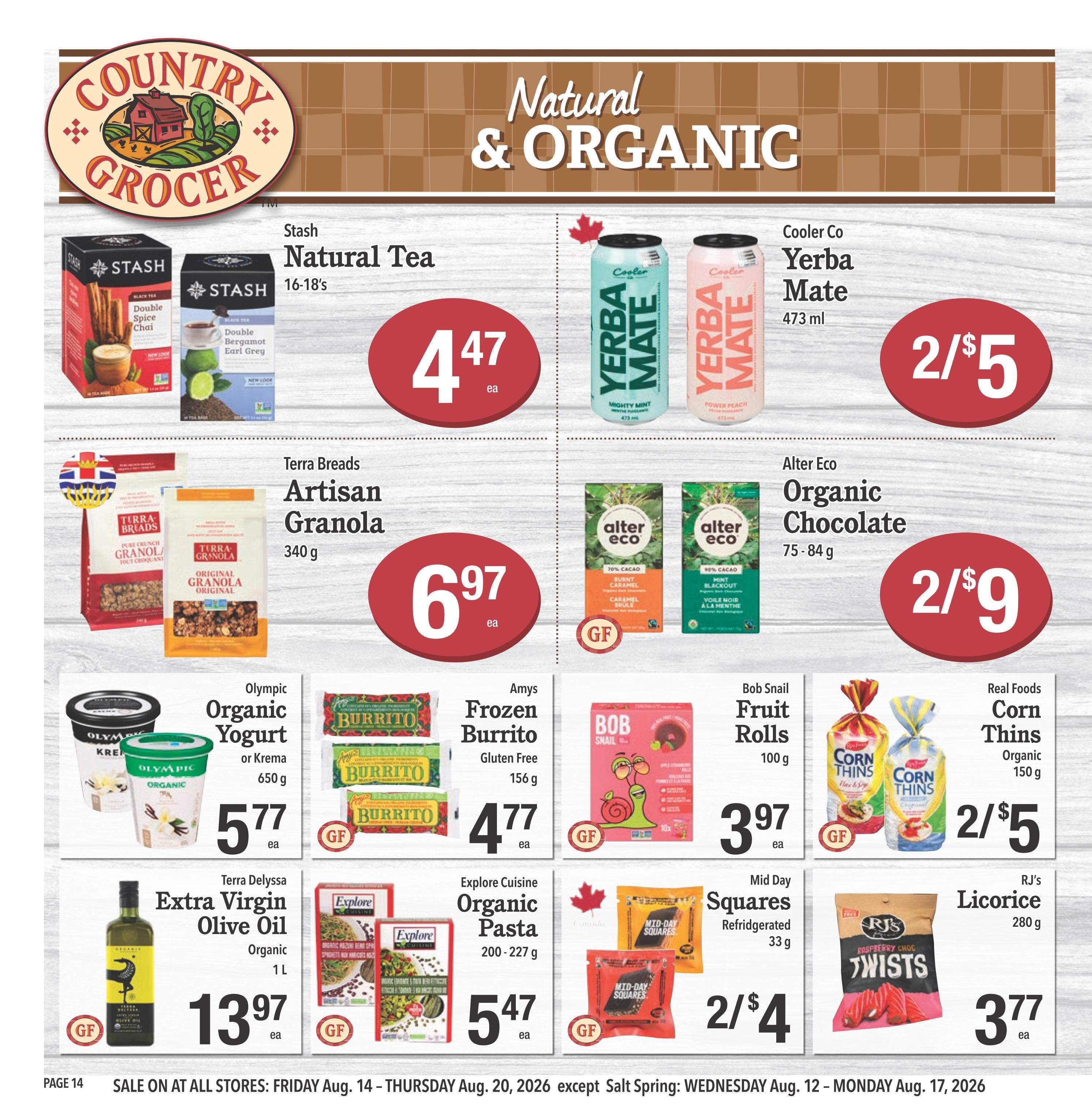 Country Grocer Flyer August 14 to 20