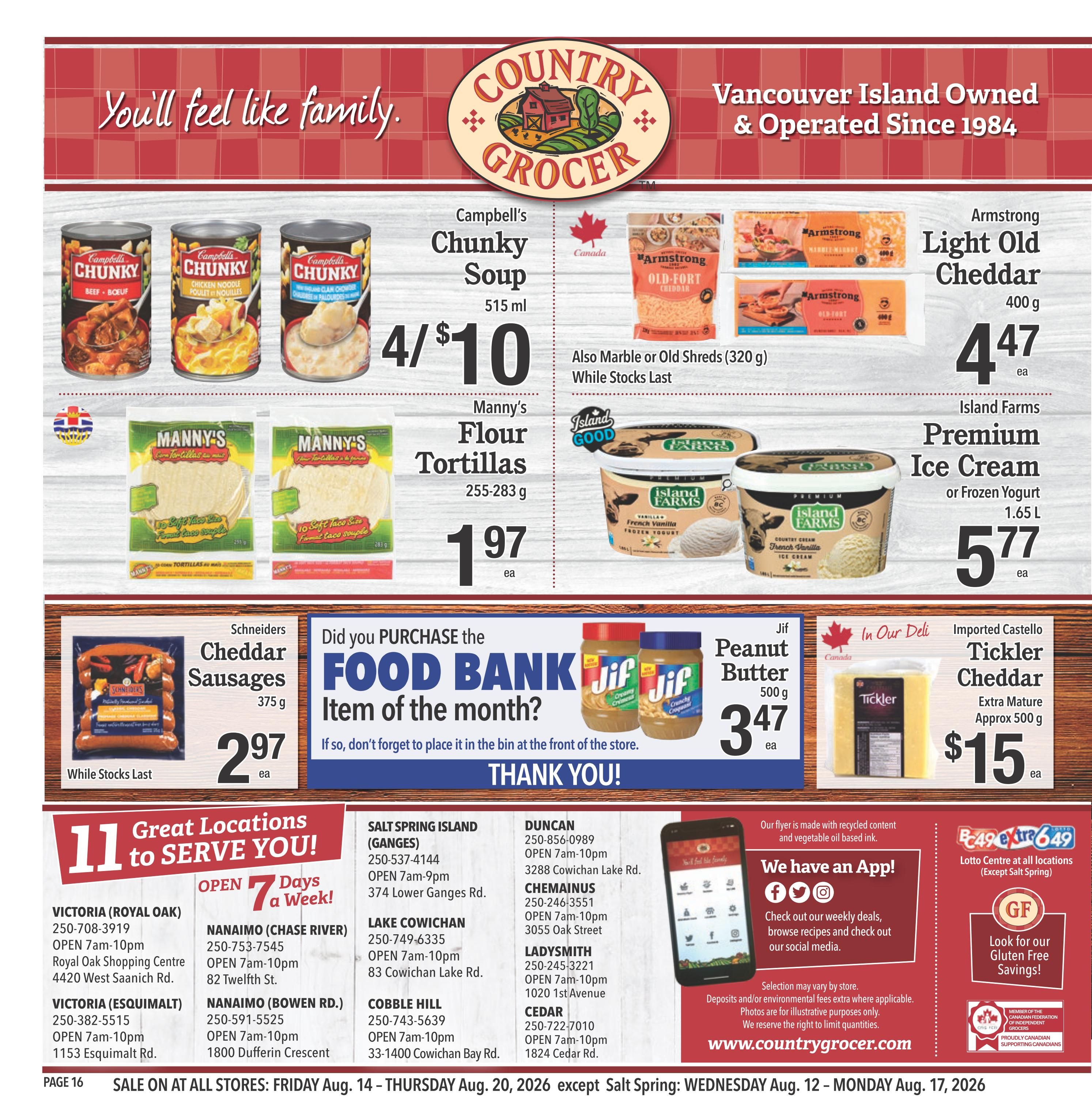 Country Grocer Flyer August 14 to 20