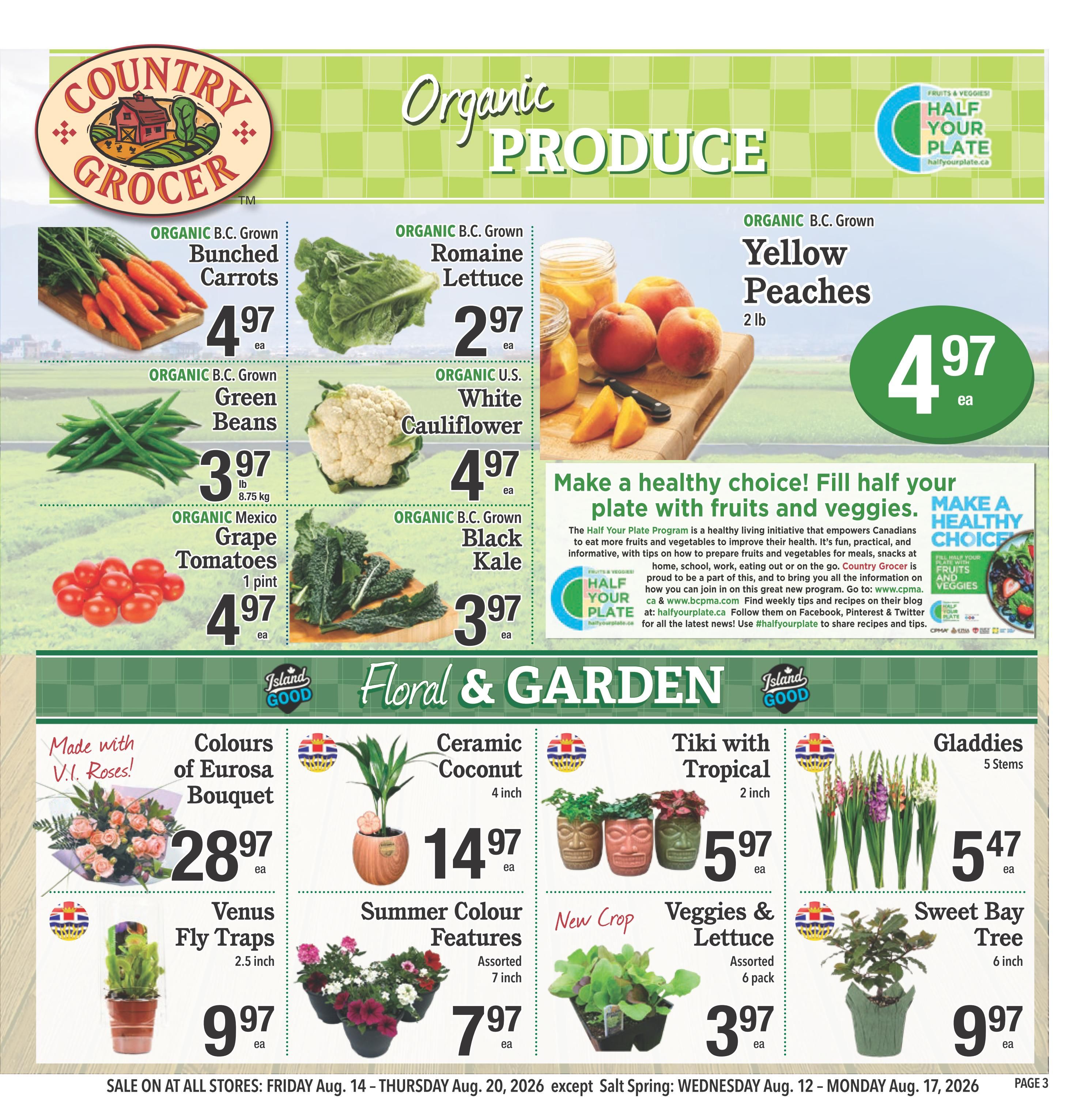 Country Grocer Flyer August 14 to 20