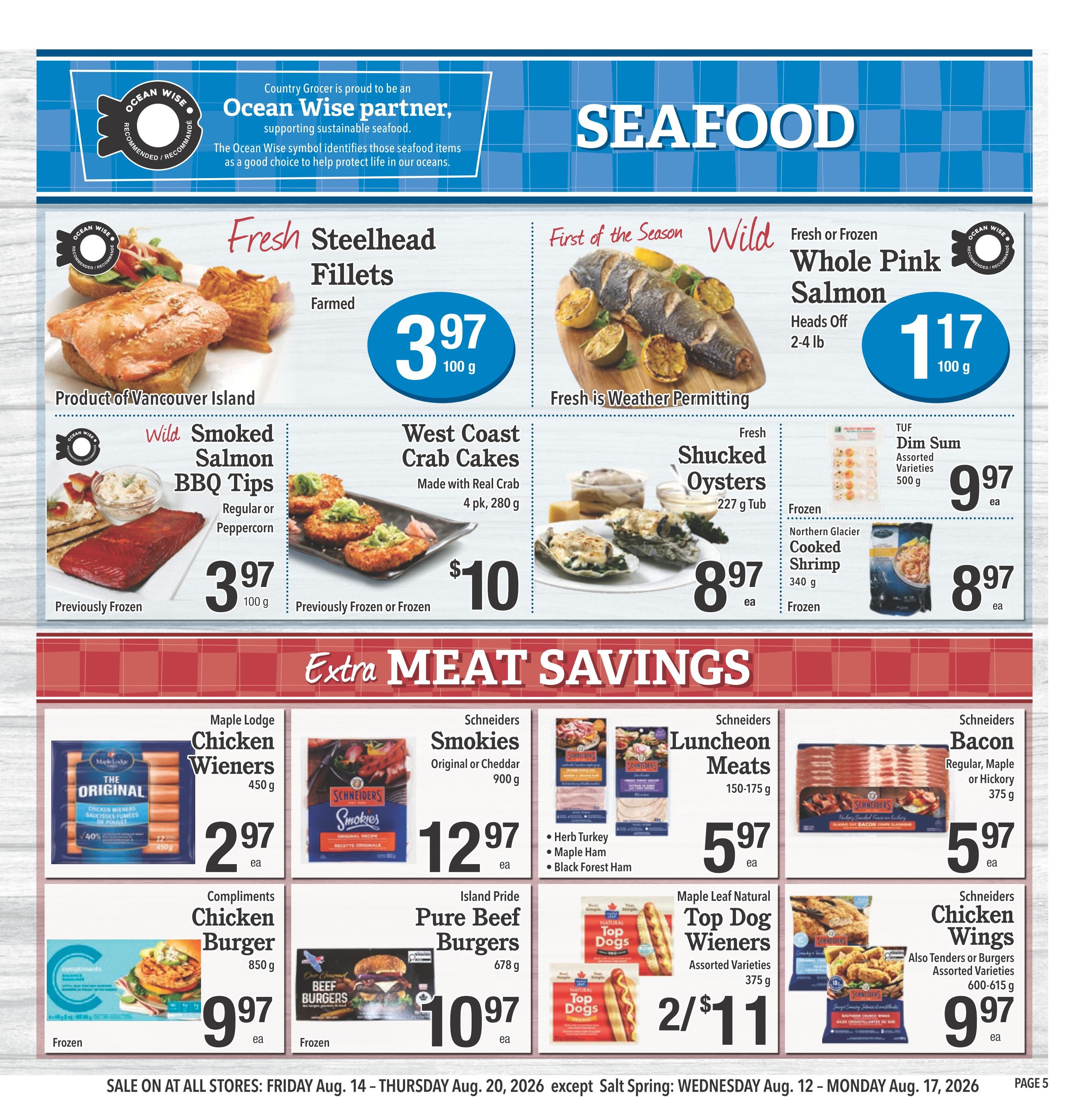 Country Grocer Flyer August 14 to 20