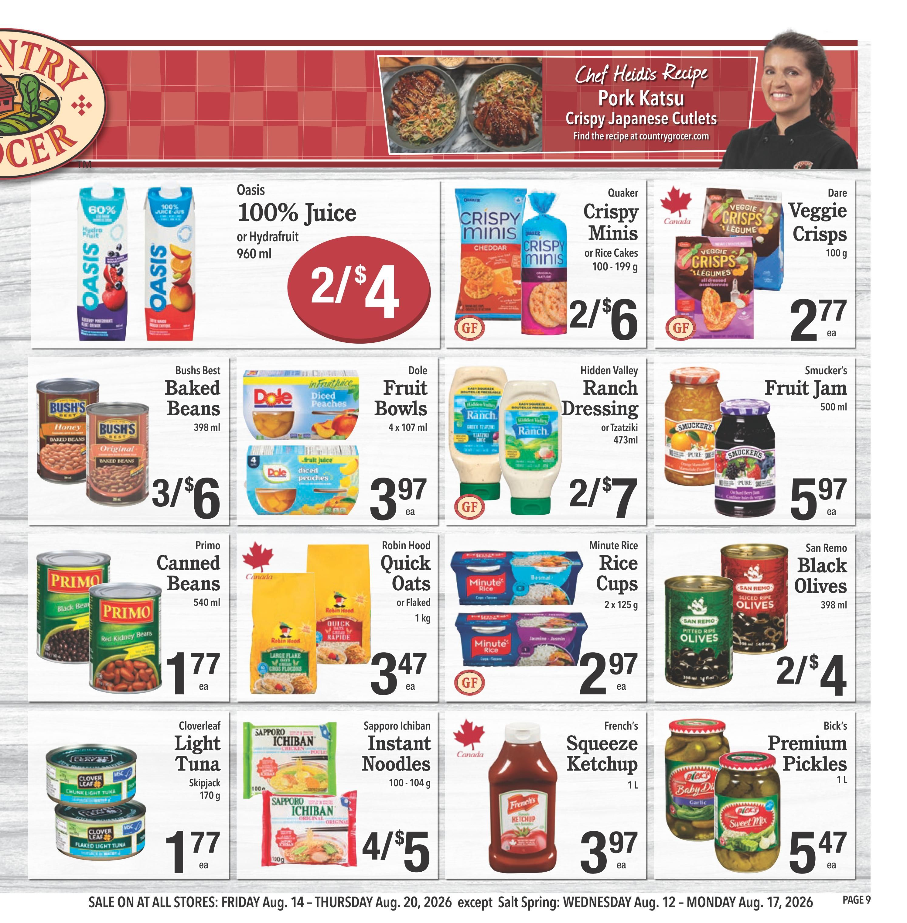Country Grocer Flyer August 14 to 20