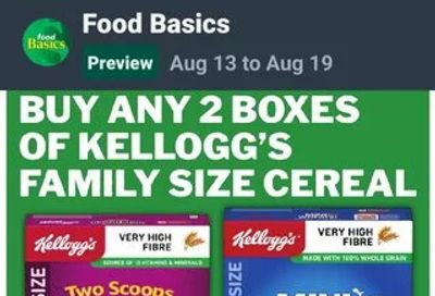 Foodbasics: ON: Buy 2 family size cereals for $5.49 each and get free 4 litre Milk...