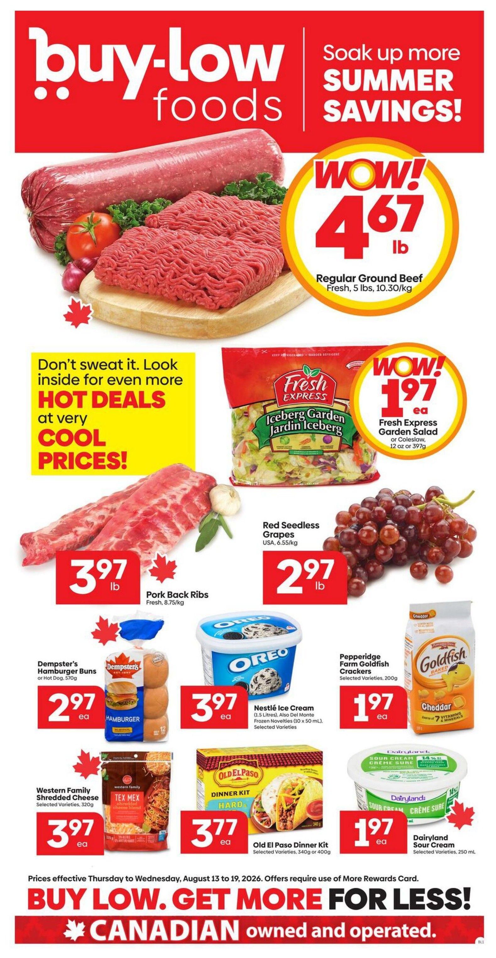 Buy-Low Foods Flyer August 13 to 19