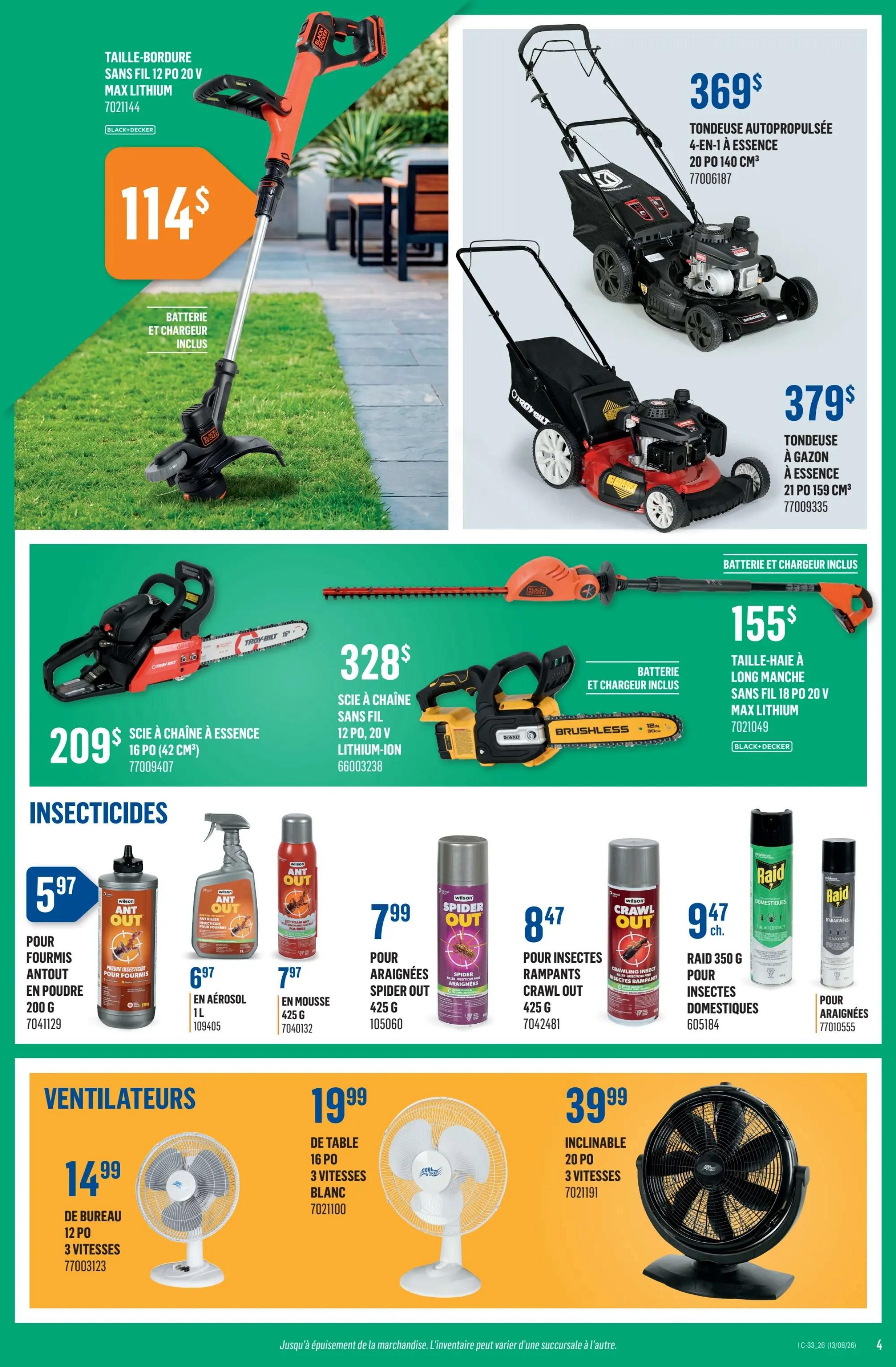 Canac Flyer August 13 to 19