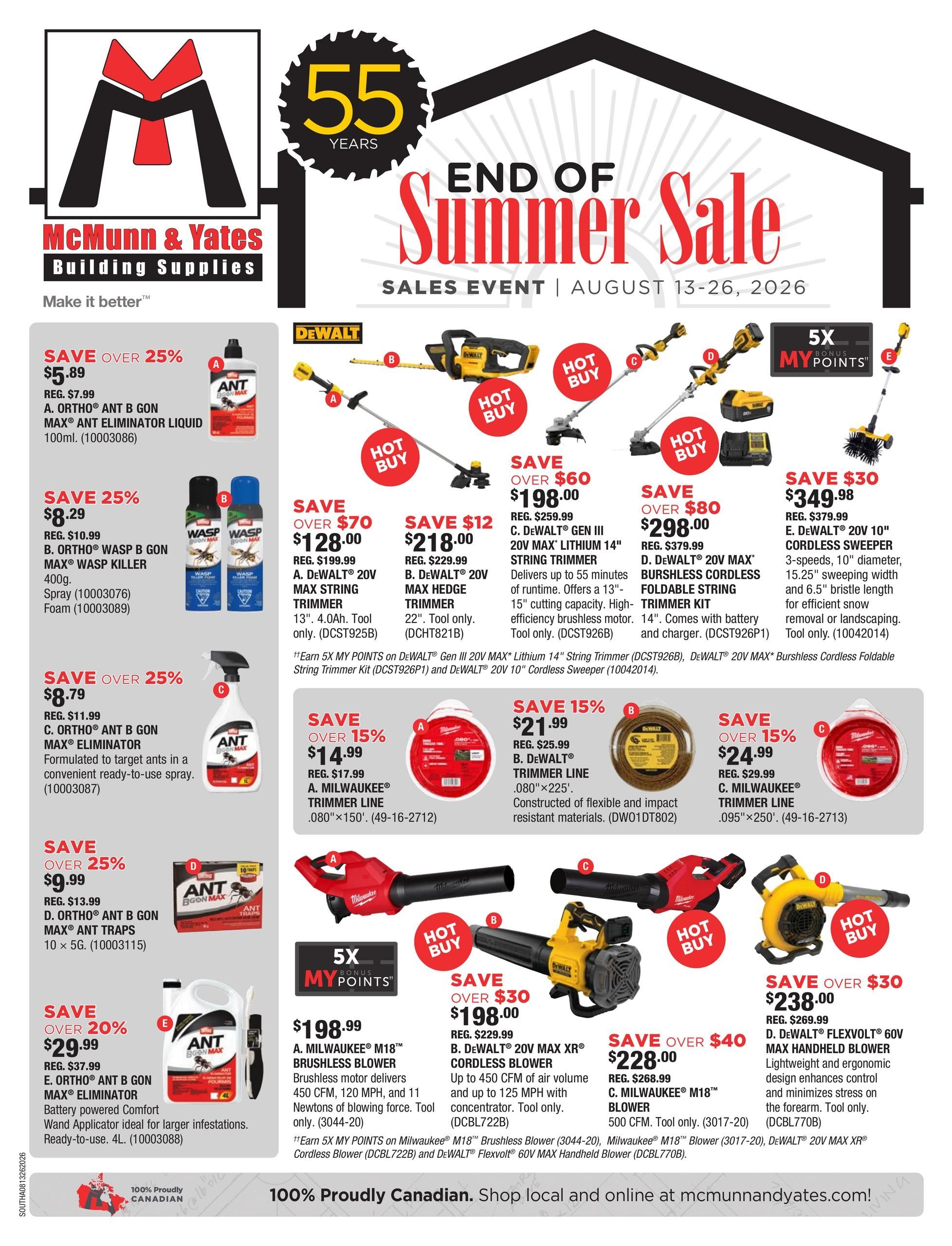 McMunn & Yates Building Supplies Flyer August 13 to 26
