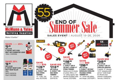 McMunn & Yates Building Supplies Flyer August 13 to 26