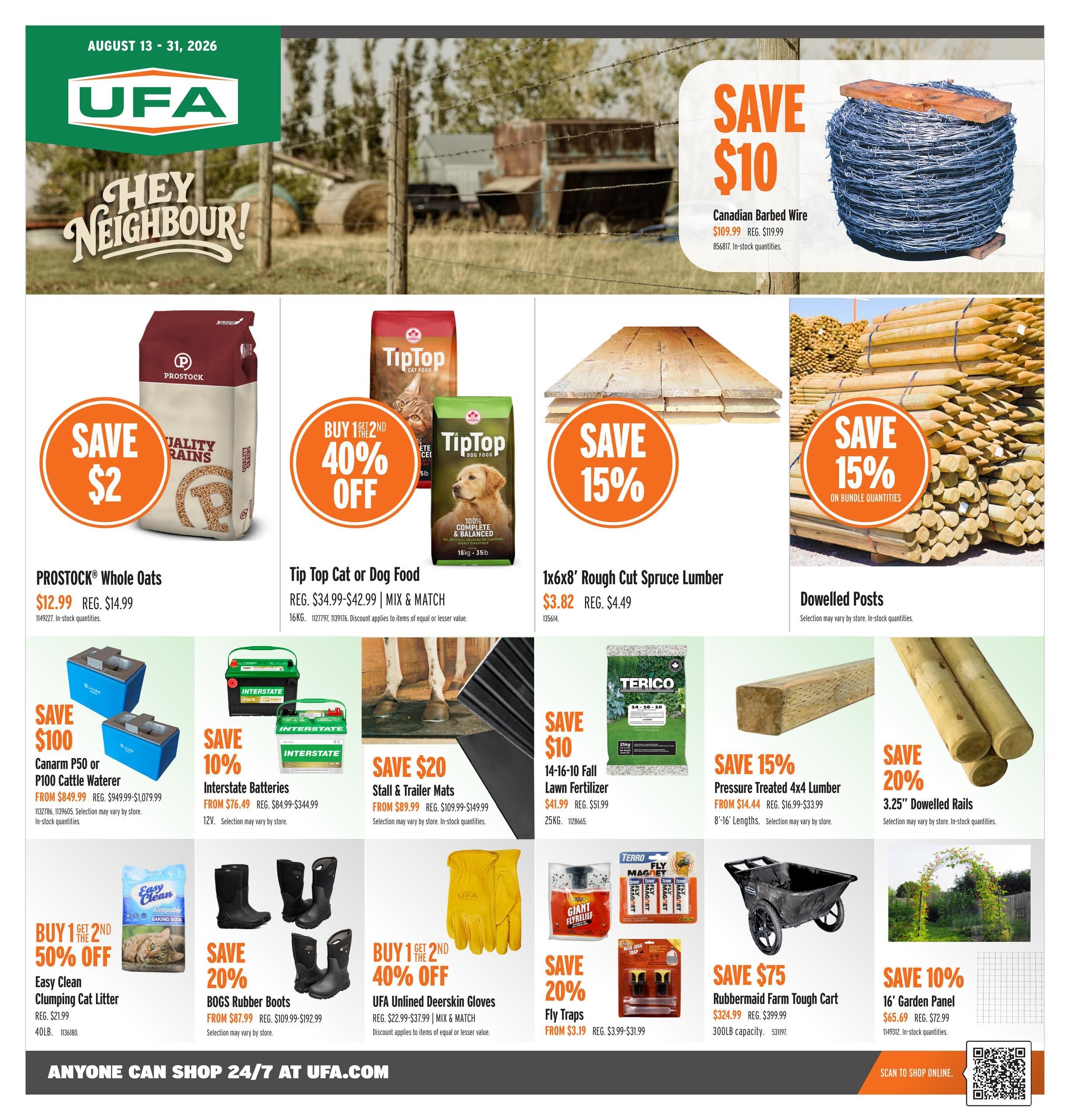 UFA Co-operative Limited Flyer August 13 to 19