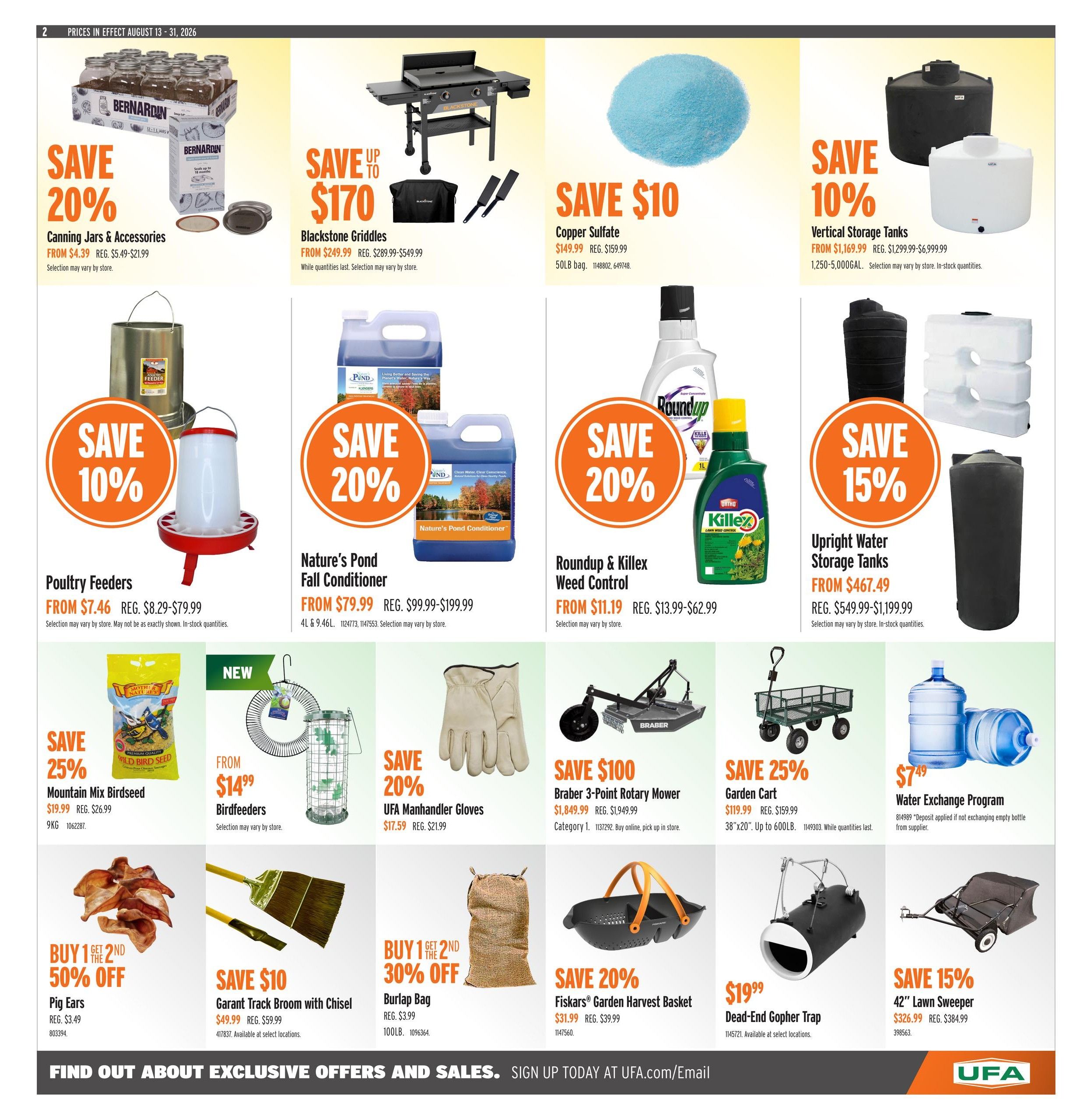 UFA Co-operative Limited Flyer August 13 to 19
