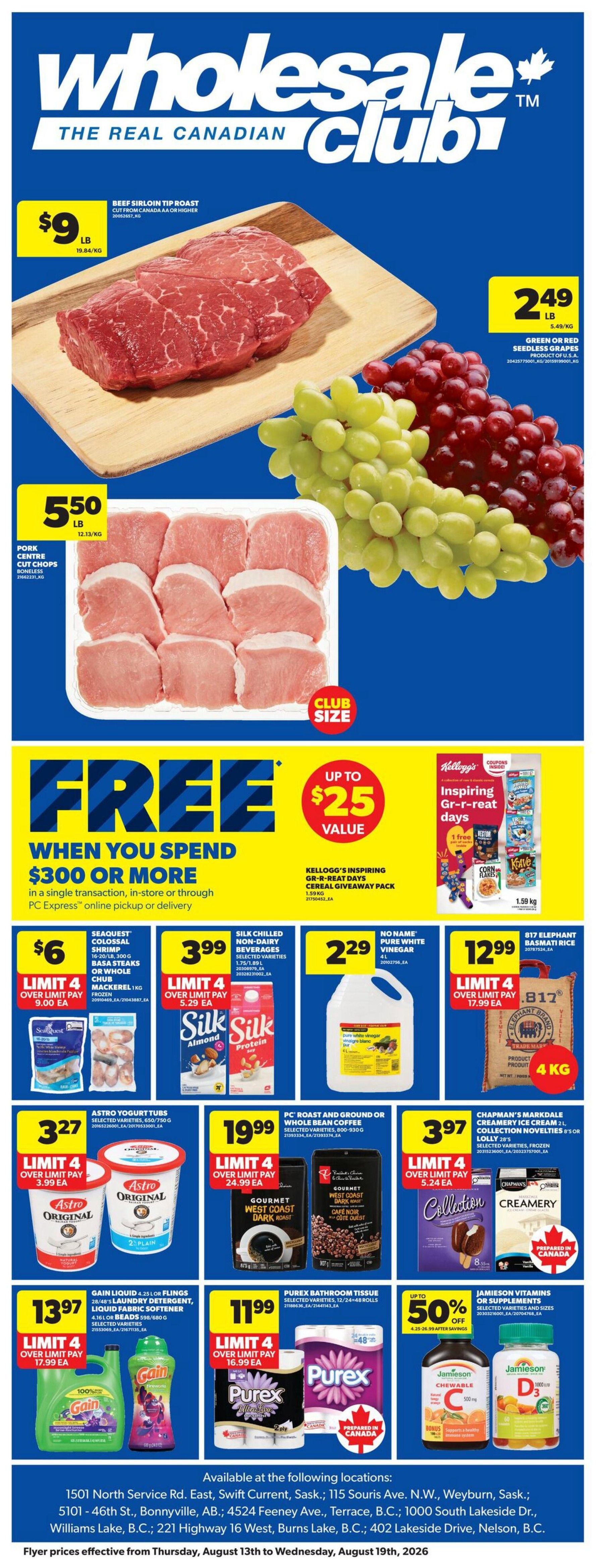 Real Canadian Wholesale Club Flyer August 13 to 19