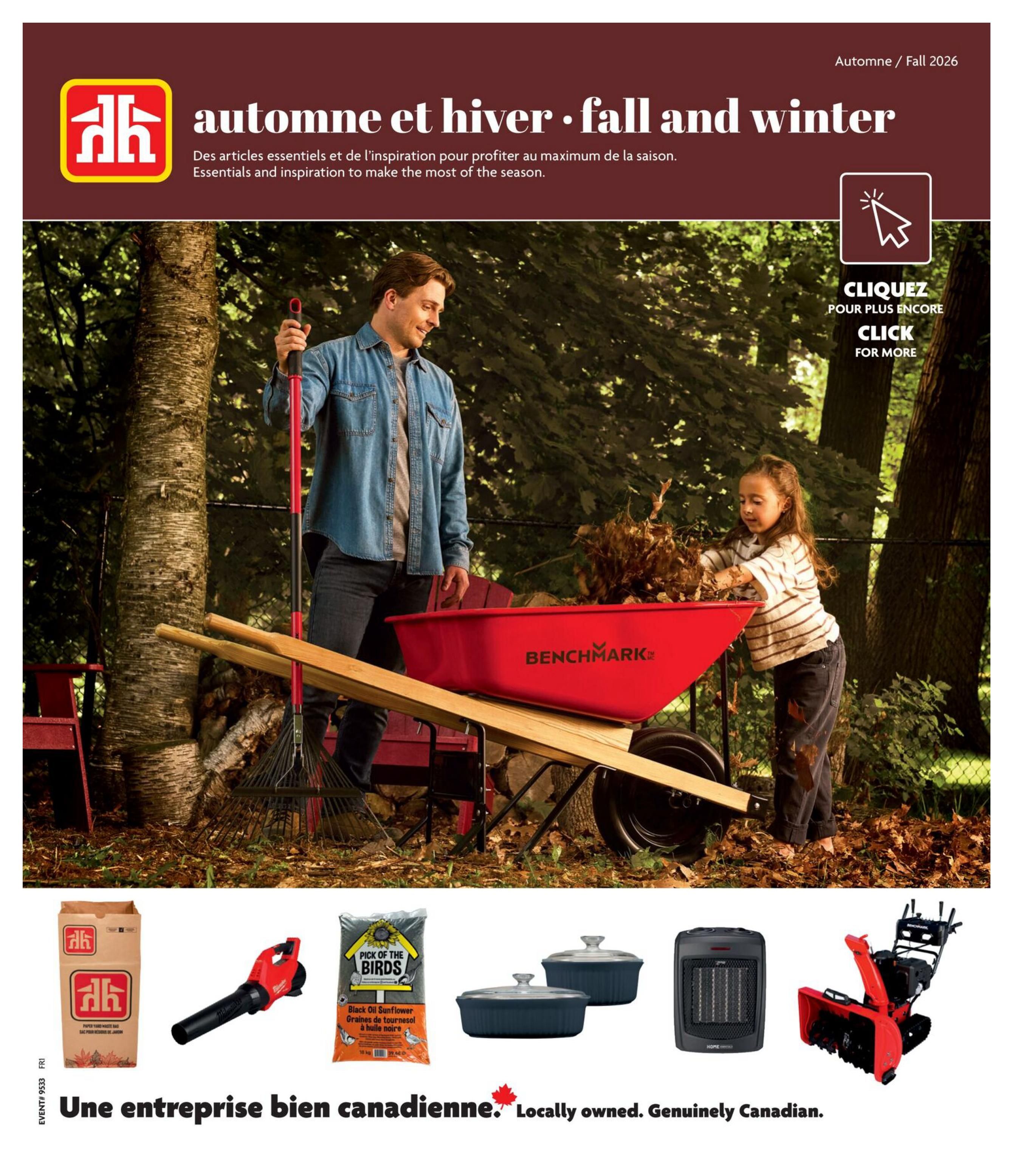 Home Hardware (QC) Fall and Winter Catalogue August 13 to November 4