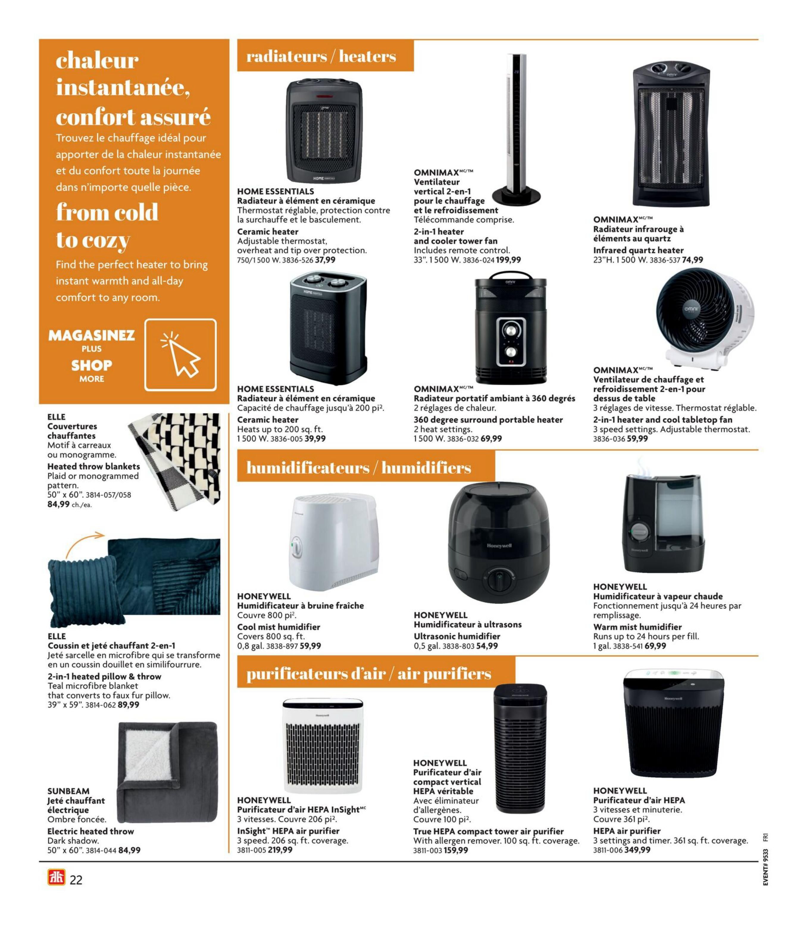 Home Hardware (QC) Fall and Winter Catalogue August 13 to November 4
