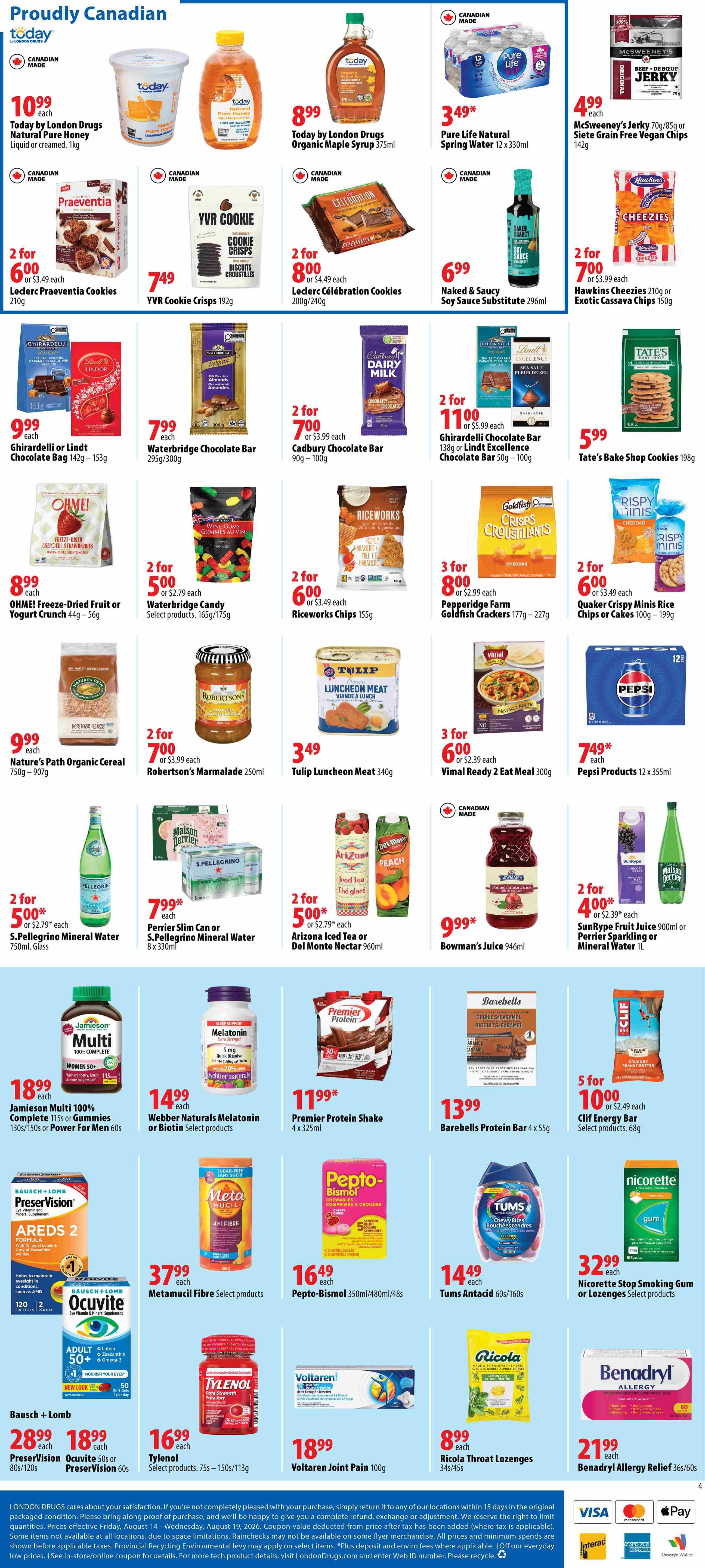 London Drugs Weekly Flyer August 14 to 19