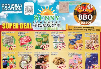 Sunny Foodmart (Don Mills) Flyer August 14 to 20