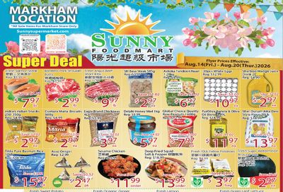 Sunny Foodmart (Markham) Flyer August 14 to 20